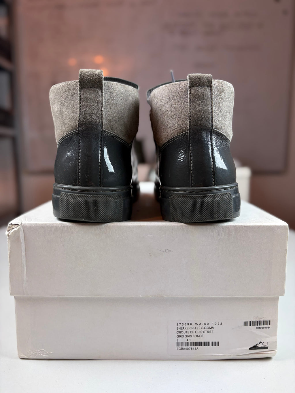 Balenciaga arena high tops ‘Grey Gradient’ - eu 41 / us 8 / uk 7 - dark grey