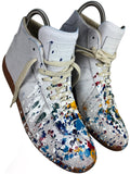 Maison Margiela ‘Paint-splatter’ high tops - eu 40 / us 7 - white