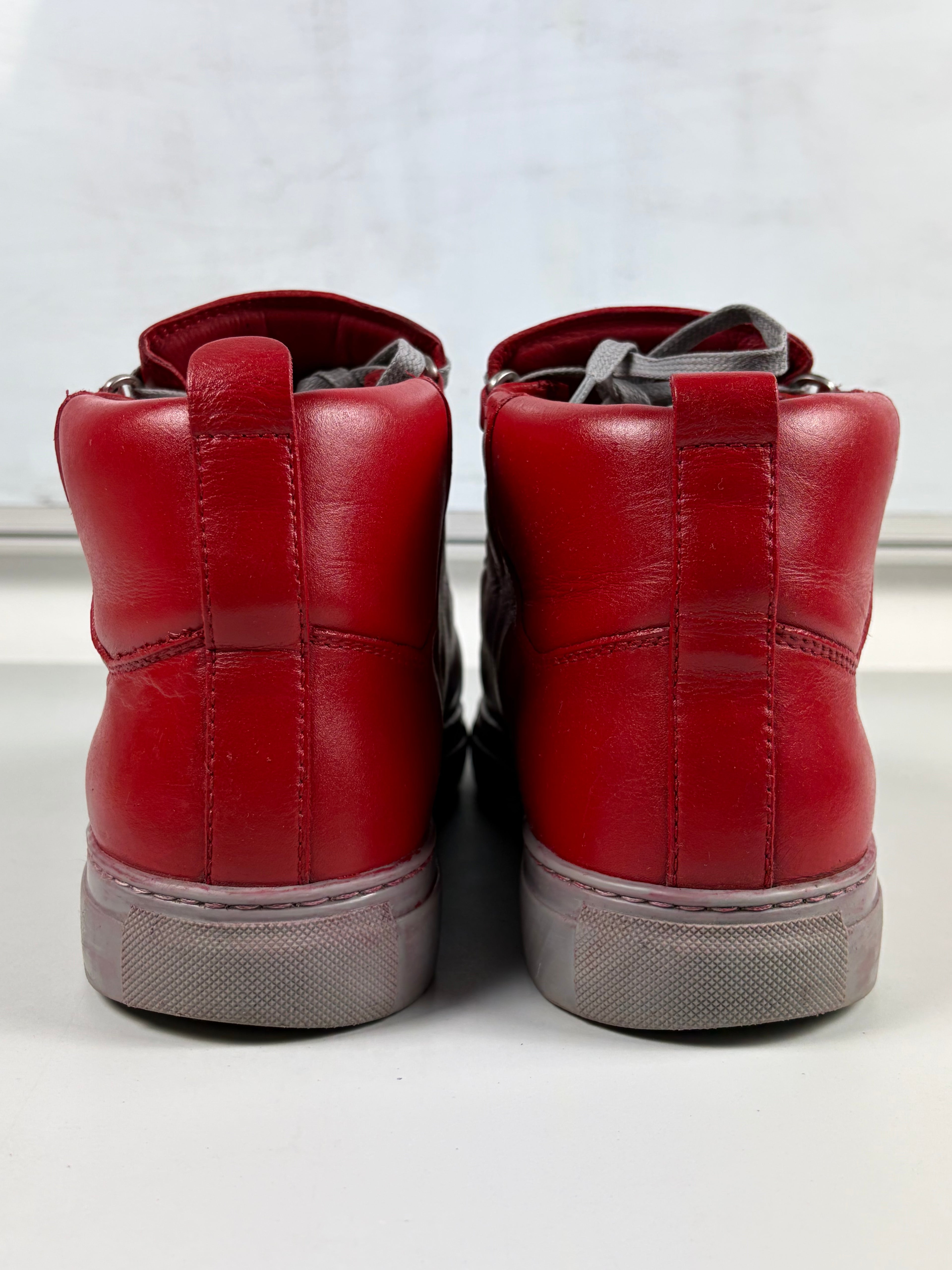 Balenciaga arena high tops - eu 41 / us 8 - red