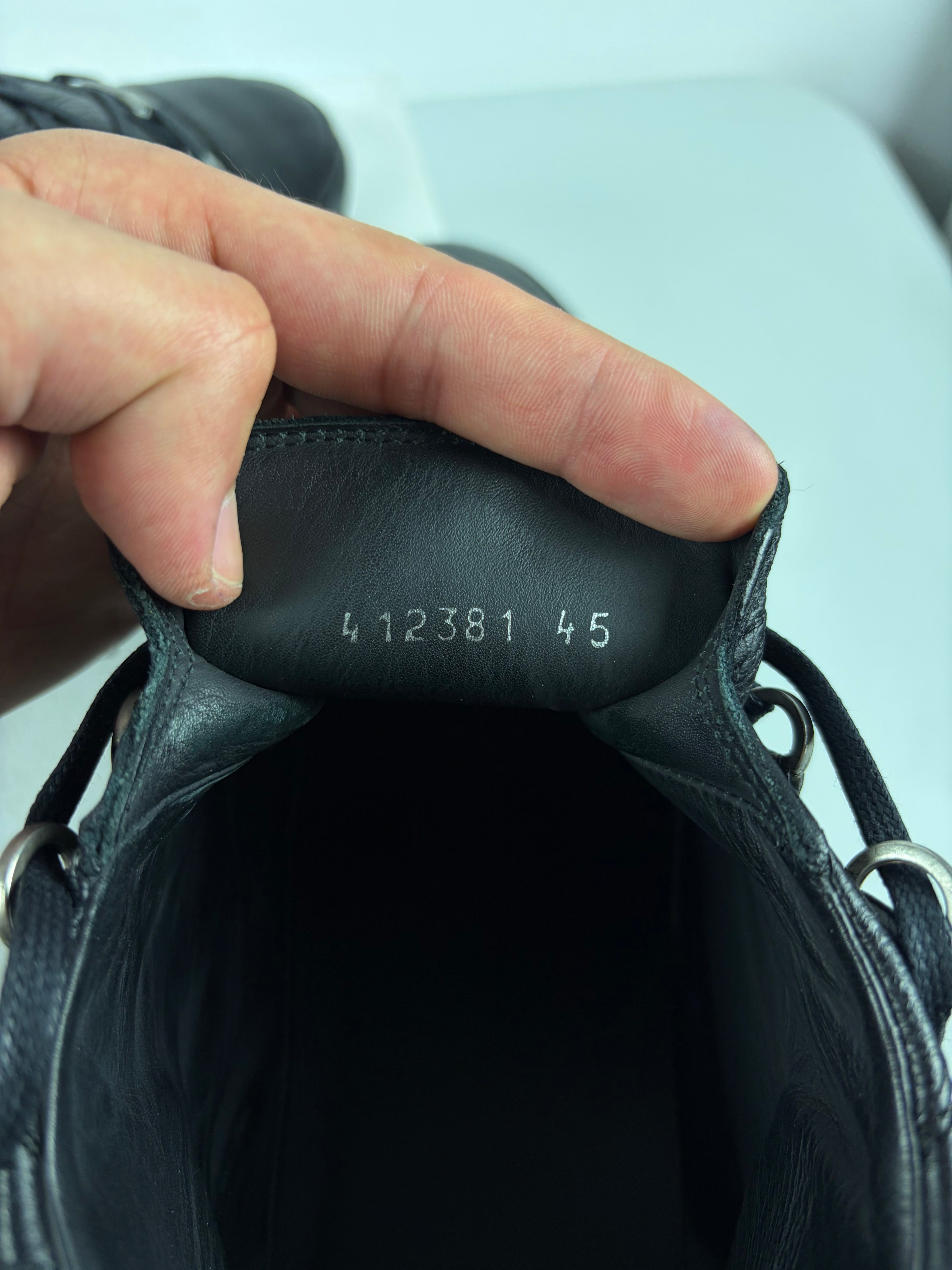 Balenciaga arena high tops - eu 45 / us 12 - black