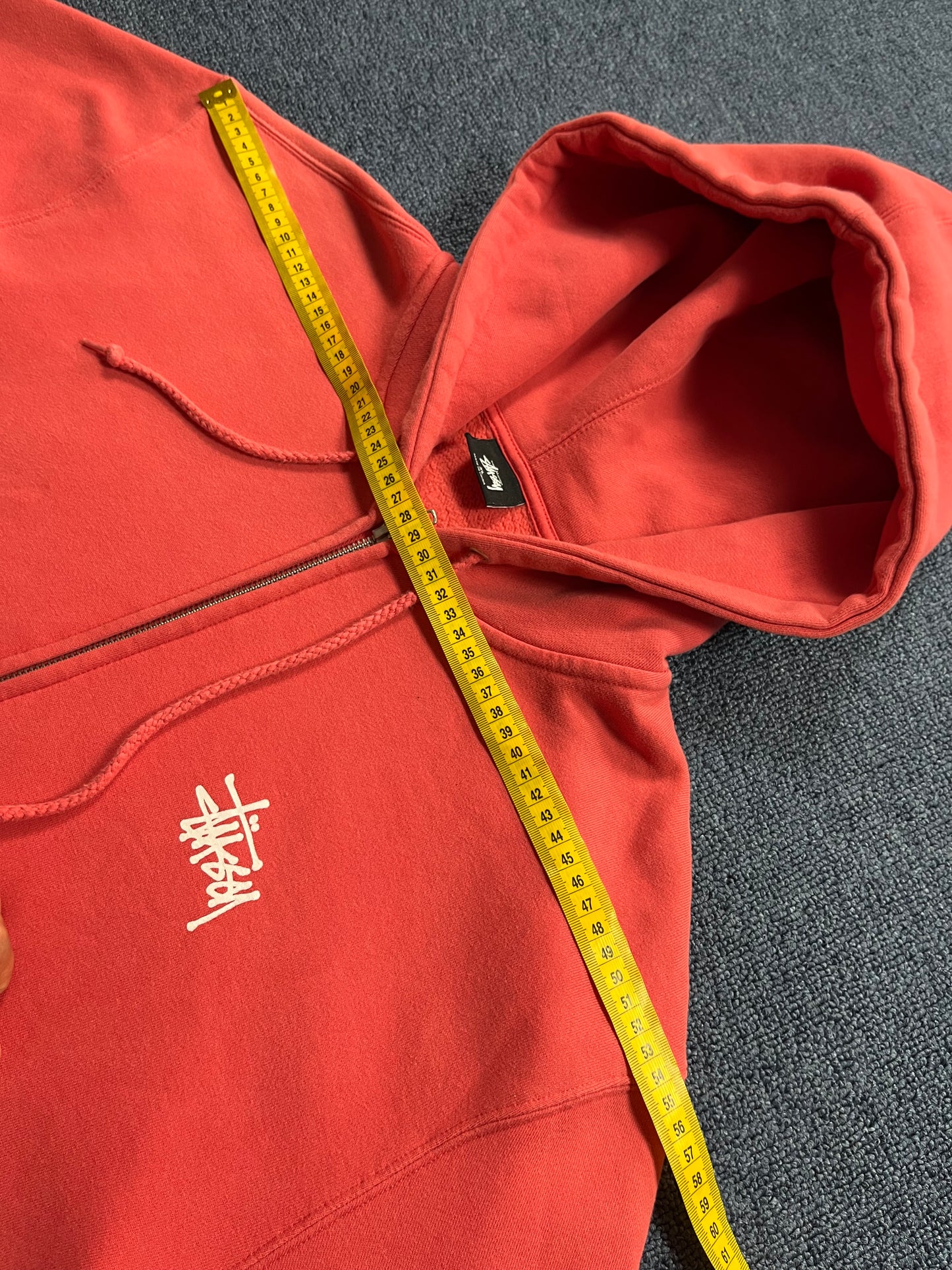 STUSSY ZIP UP HOODIE (XL)