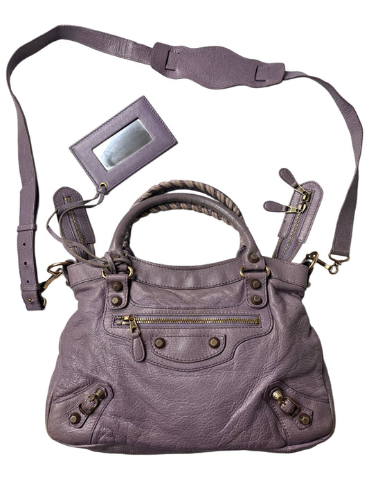 2012 BALENCIAGA
Glycine Lambskin Leather Giant 12 Rose Gold Town Bag