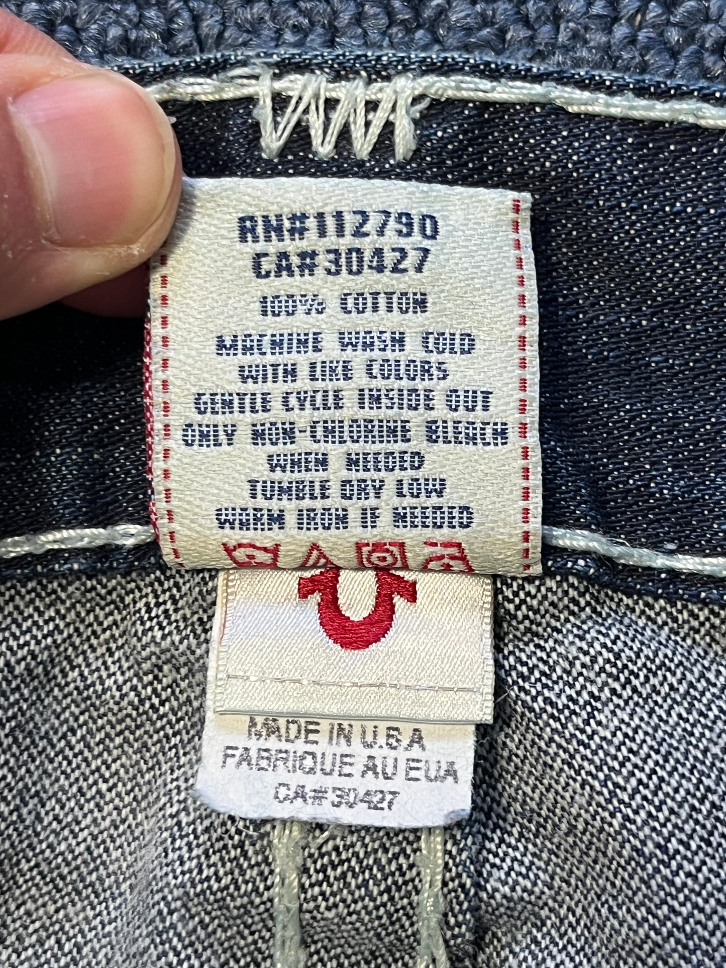 True Religion Ricky Super T baggy jeans (W38)