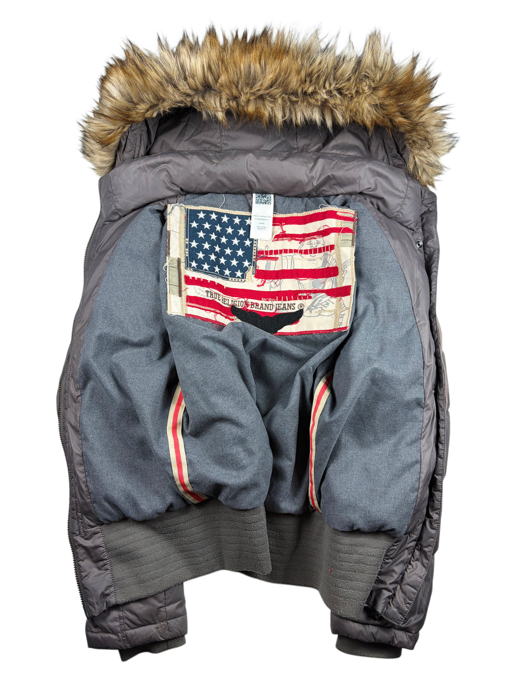 True Religion faux fur puffer jacket - women’s M/L