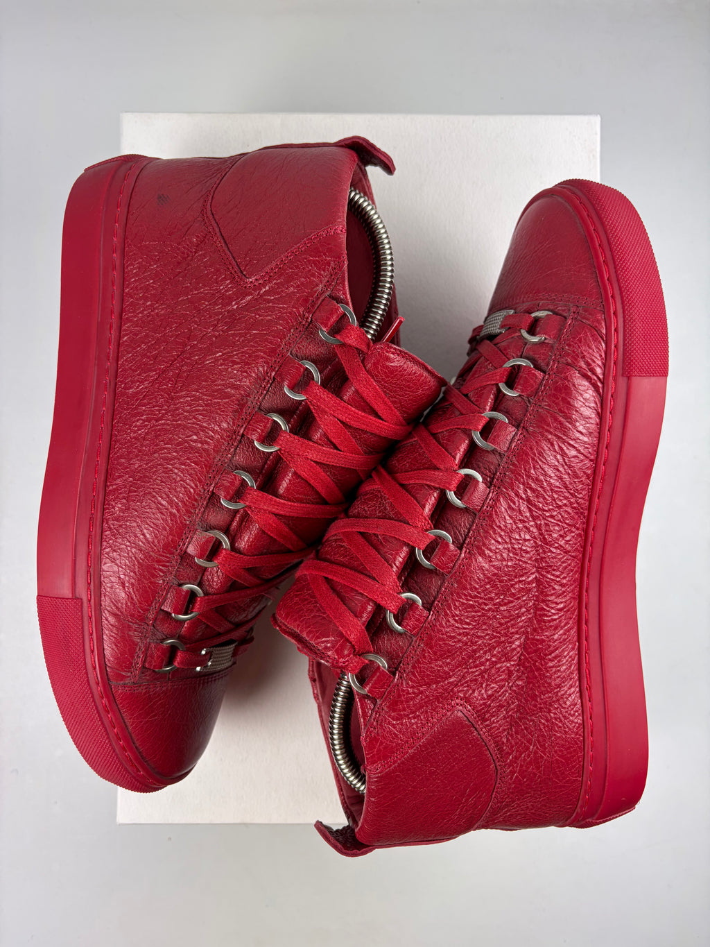 Balenciaga arena high tops - eu 39 / us 6 - red