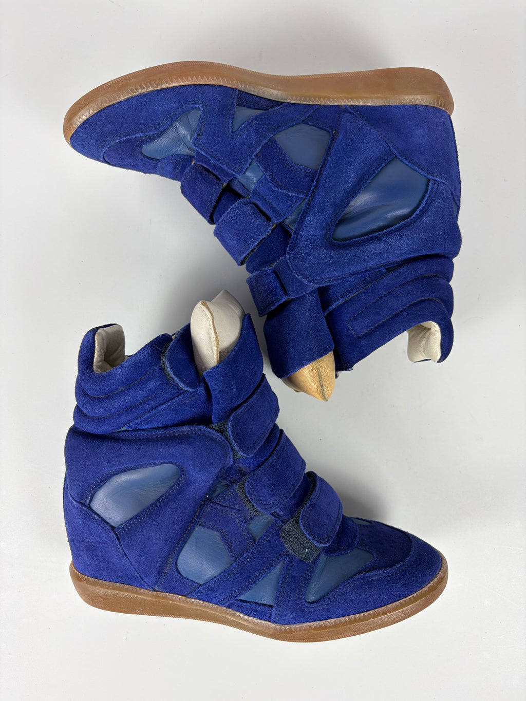 Isabel Marant Bekett wedge sneakers - eu 39 - blue