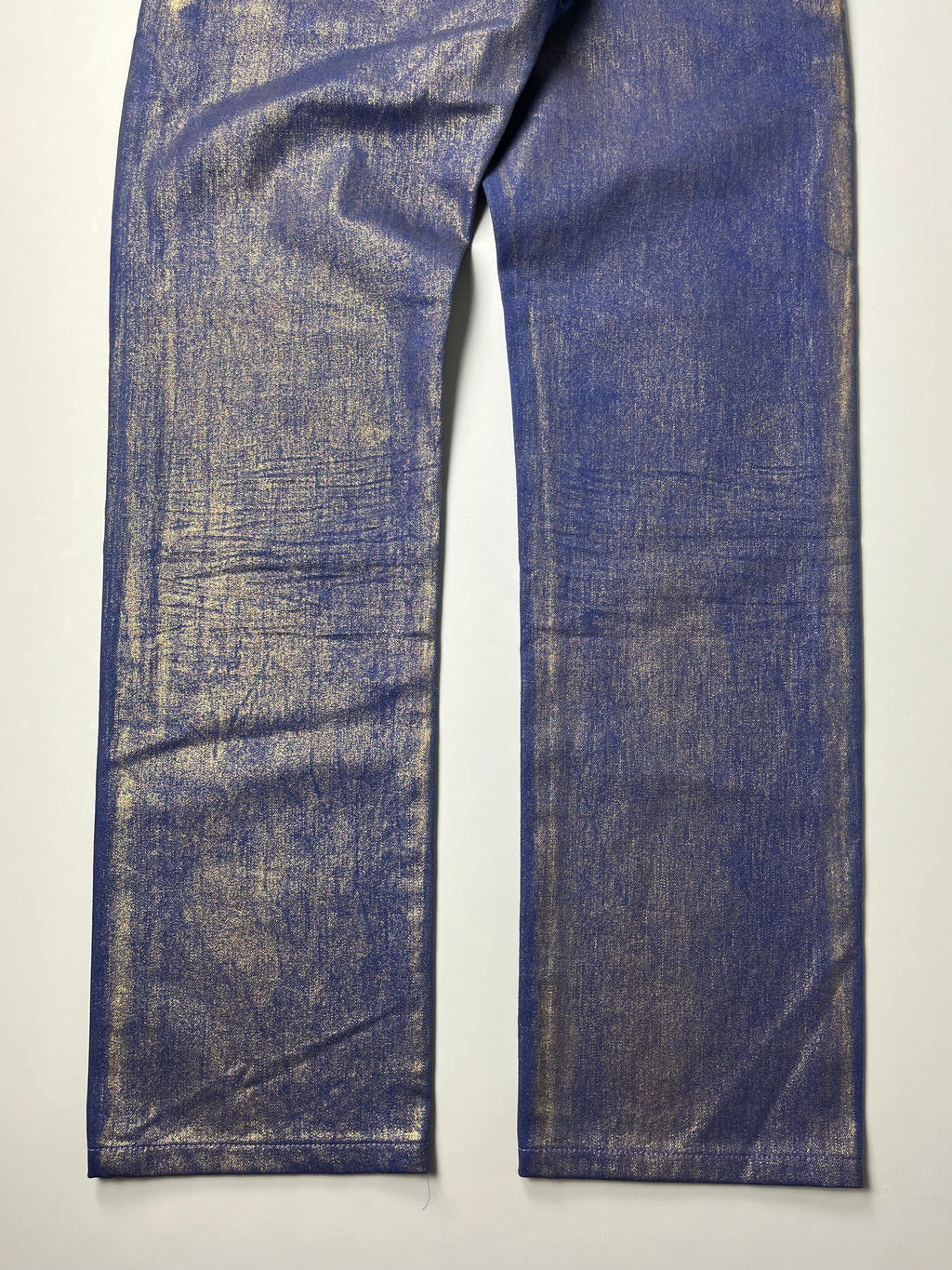2009 DIOR ‘Planisphere’ gold luster jeans