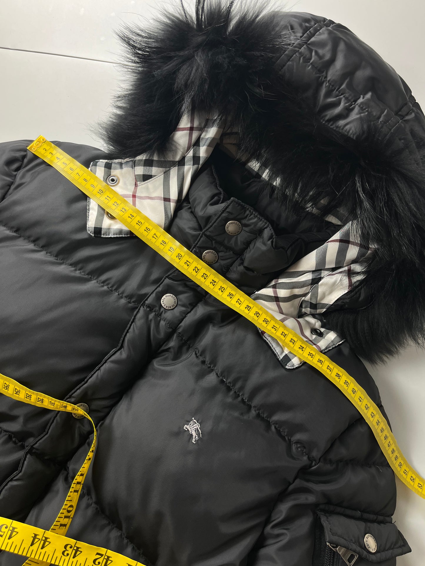 00’s BURBERRY made in Japan real down jacket (S/M) - black