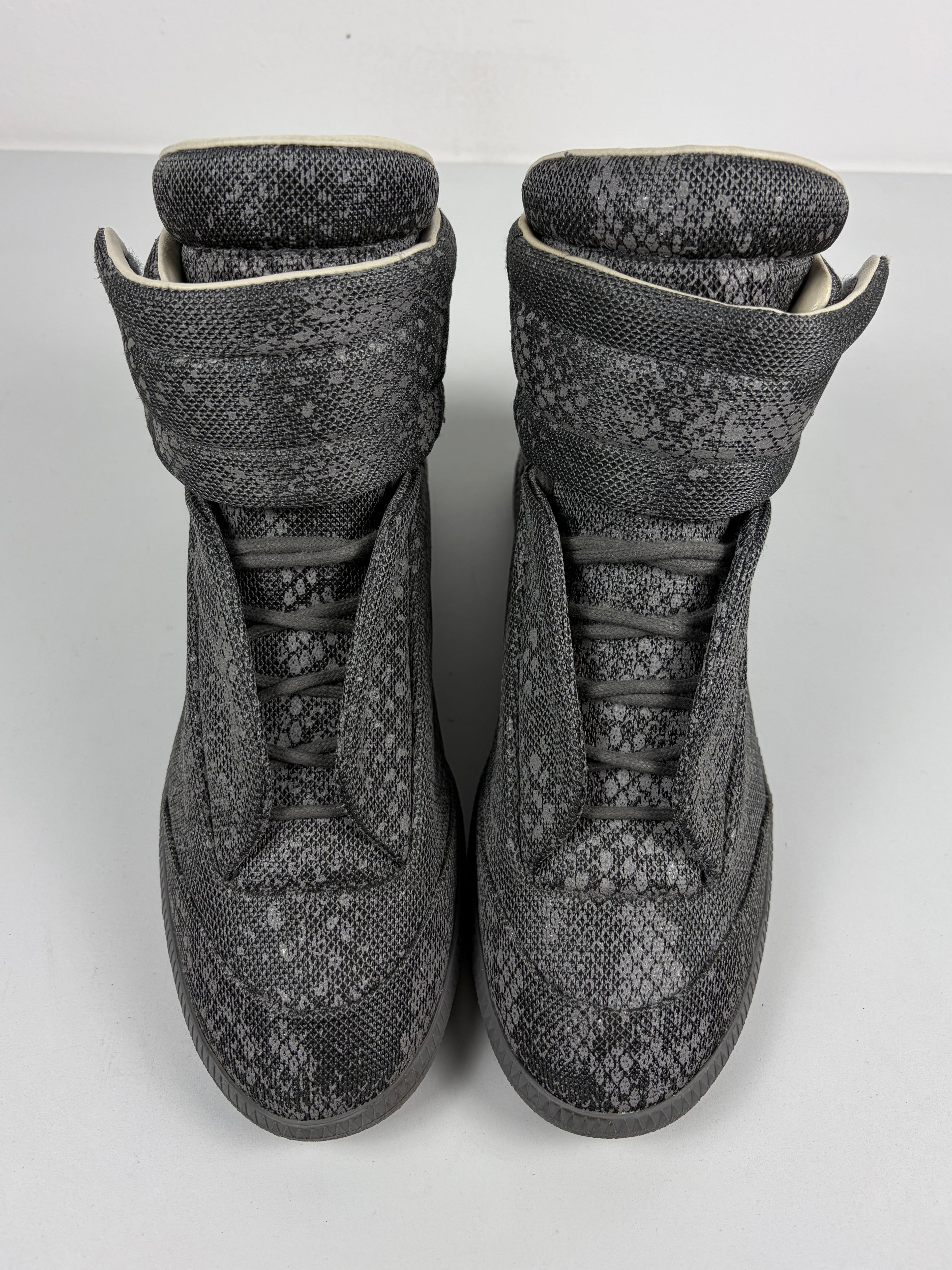 Maison Margiela Future ‘Reflective Python’ high tops - eu 42 / us 9