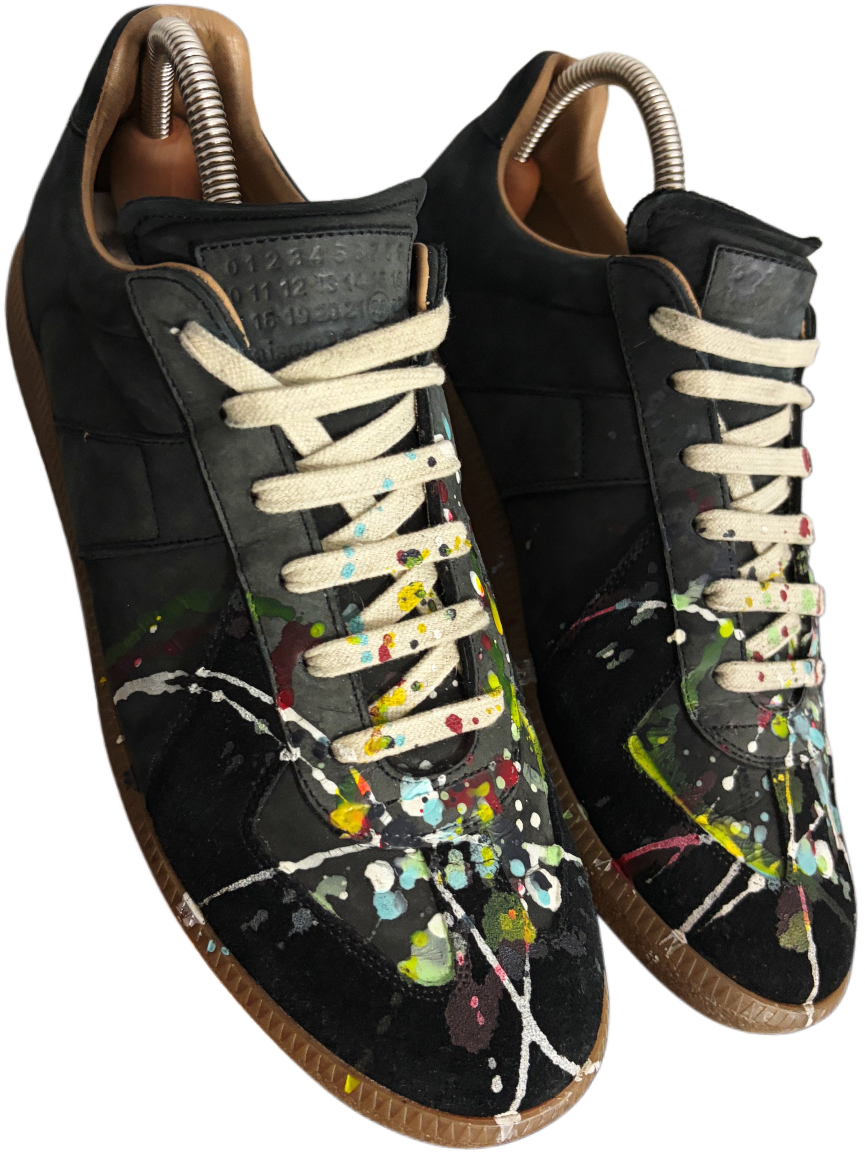 Maison Margiela Replica ‘Black Paintsplatter’ - eu 42 / us 9