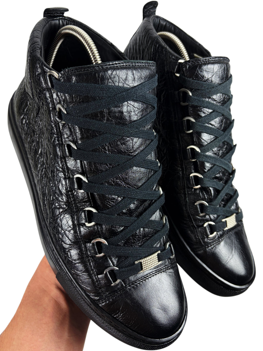 Balenciaga arena high tops - eu 41 / us 8 - black