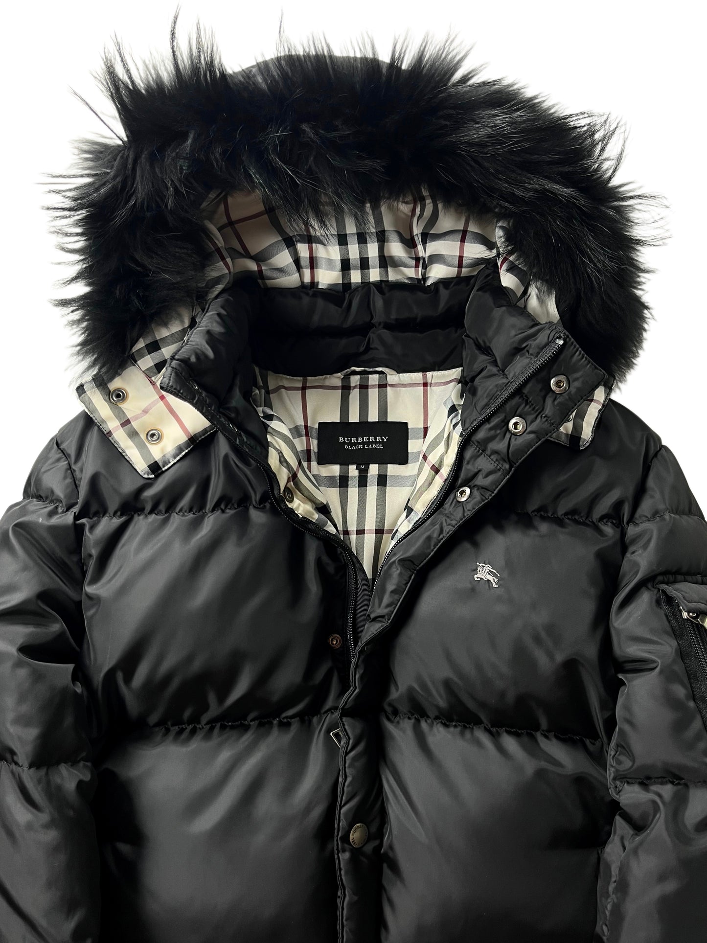 00’s BURBERRY made in Japan real down jacket (S/M) - black