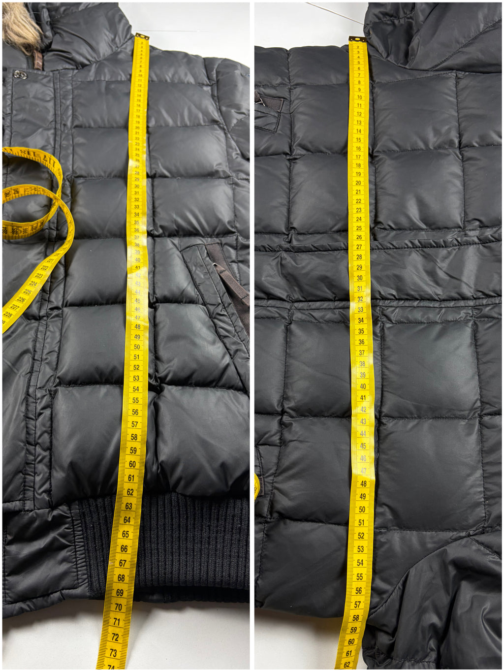 True Religion faux fur hooded down puffer jacket - men’s L/XL - black