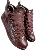 Balenciaga arena high tops - eu 41 / us 8 - burgundy