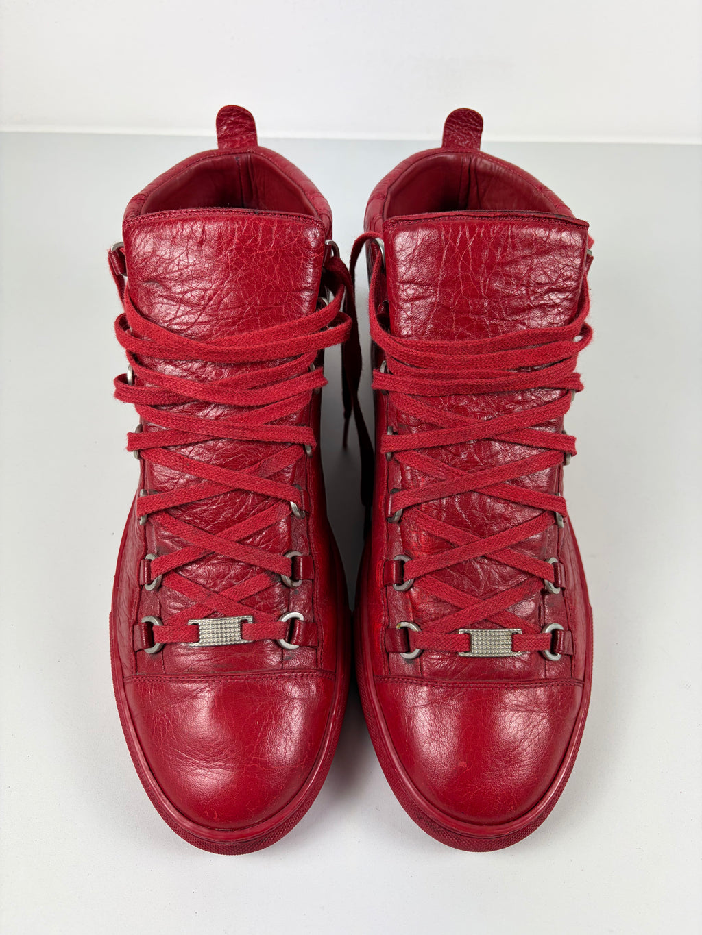Balenciaga arena high tops - eu 44 - red