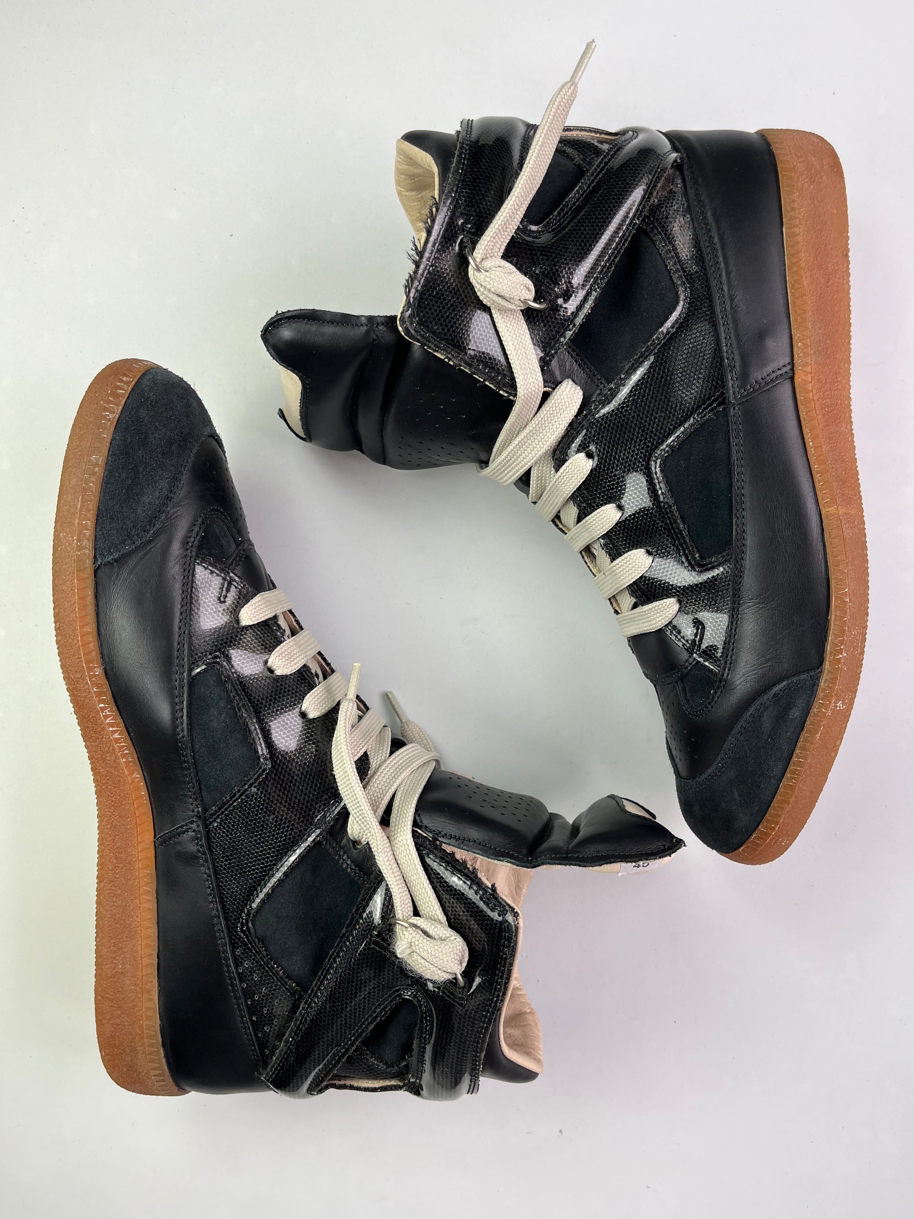 2009 Maison Margiela high top gats - Eu 45 - black