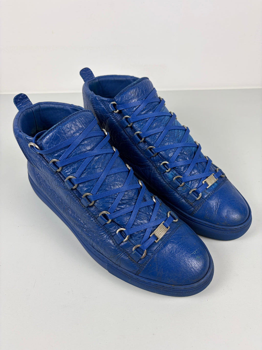 Balenciaga arena high tops - eu43/us10 - blue