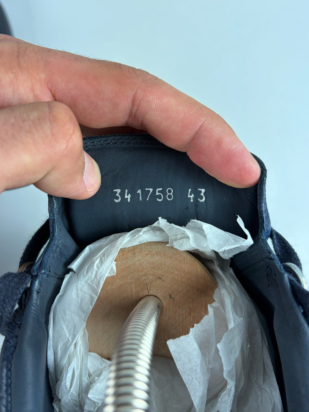 Balenciaga arena low - eu 43 / us 10 - navy blue