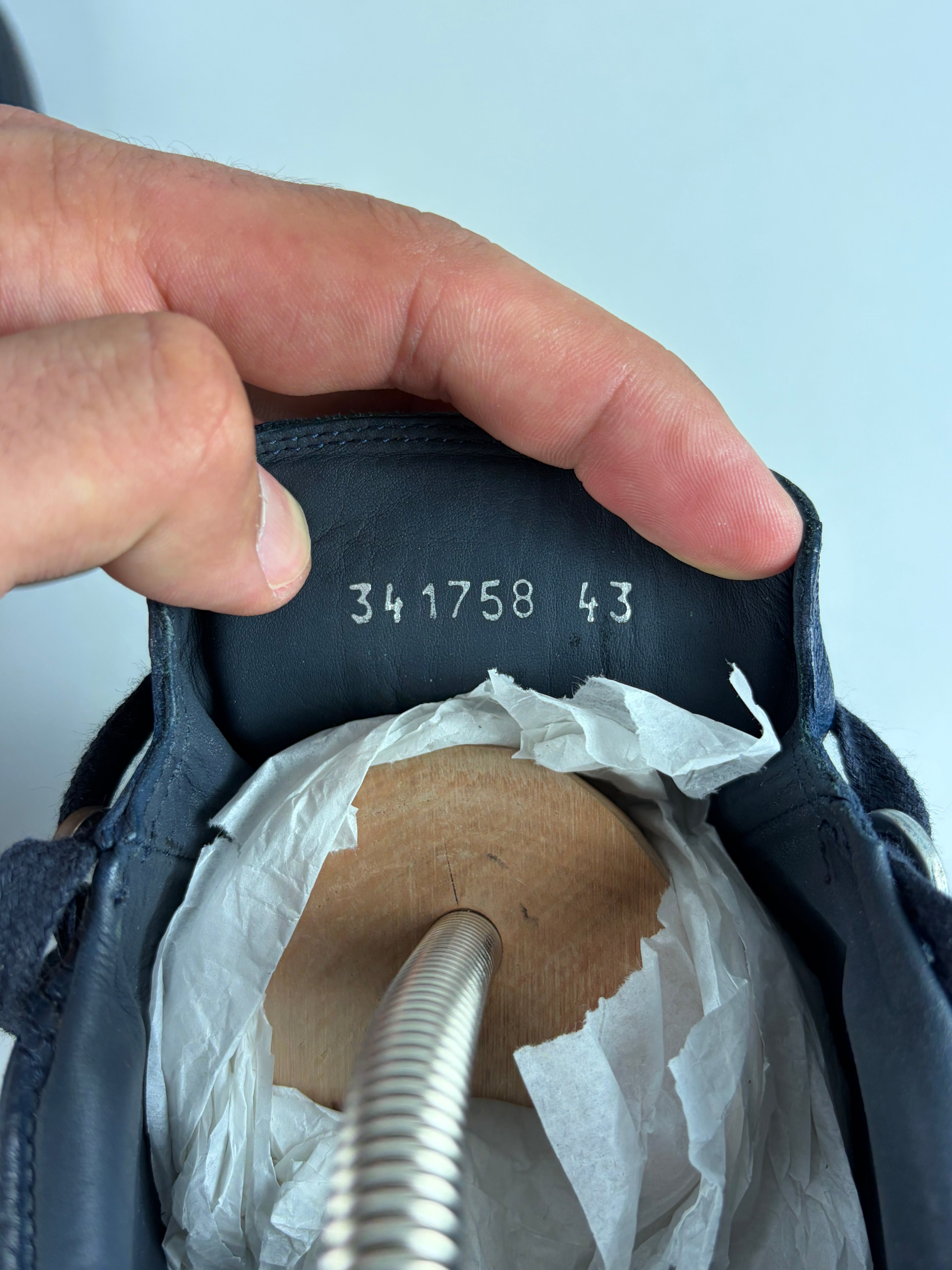 Balenciaga arena low - eu 43 / us 10 - navy blue