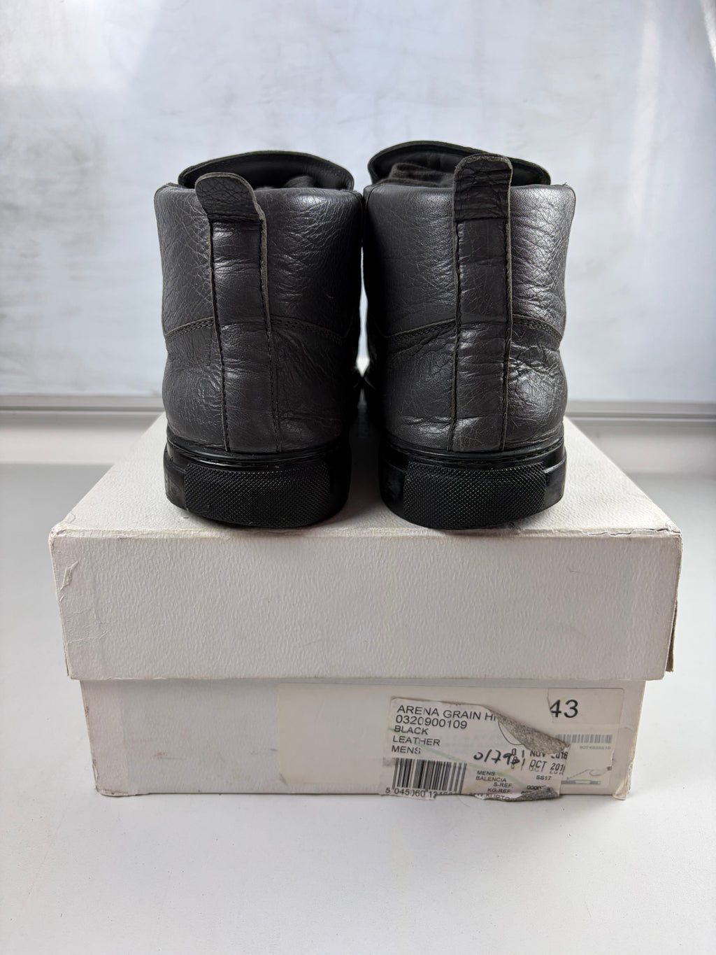 Balenciaga arena high tops - eu 43 / us 10 - grey