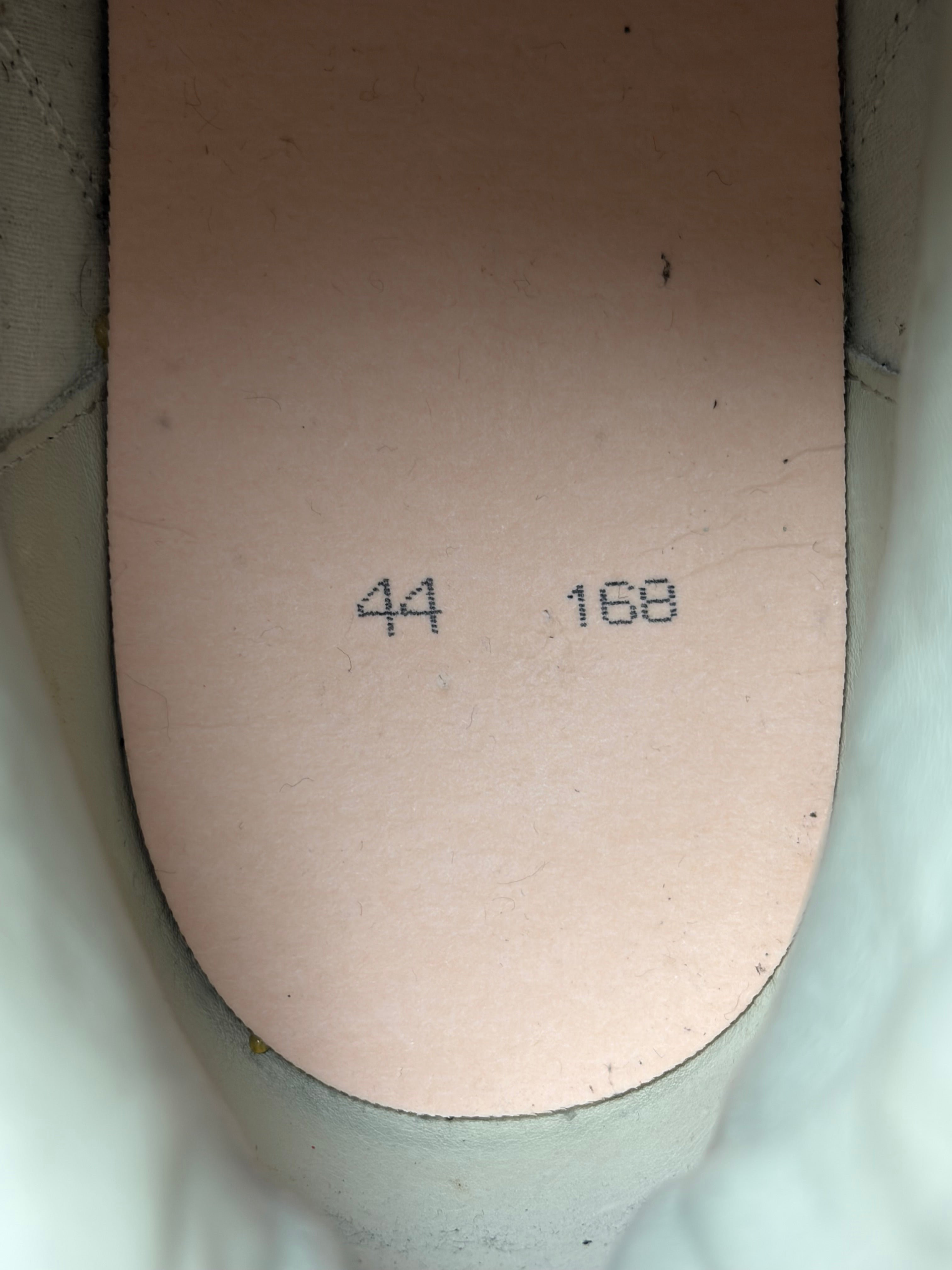 Maison Margiela high top suede & leather gats - eu 44 / us 11 - brown