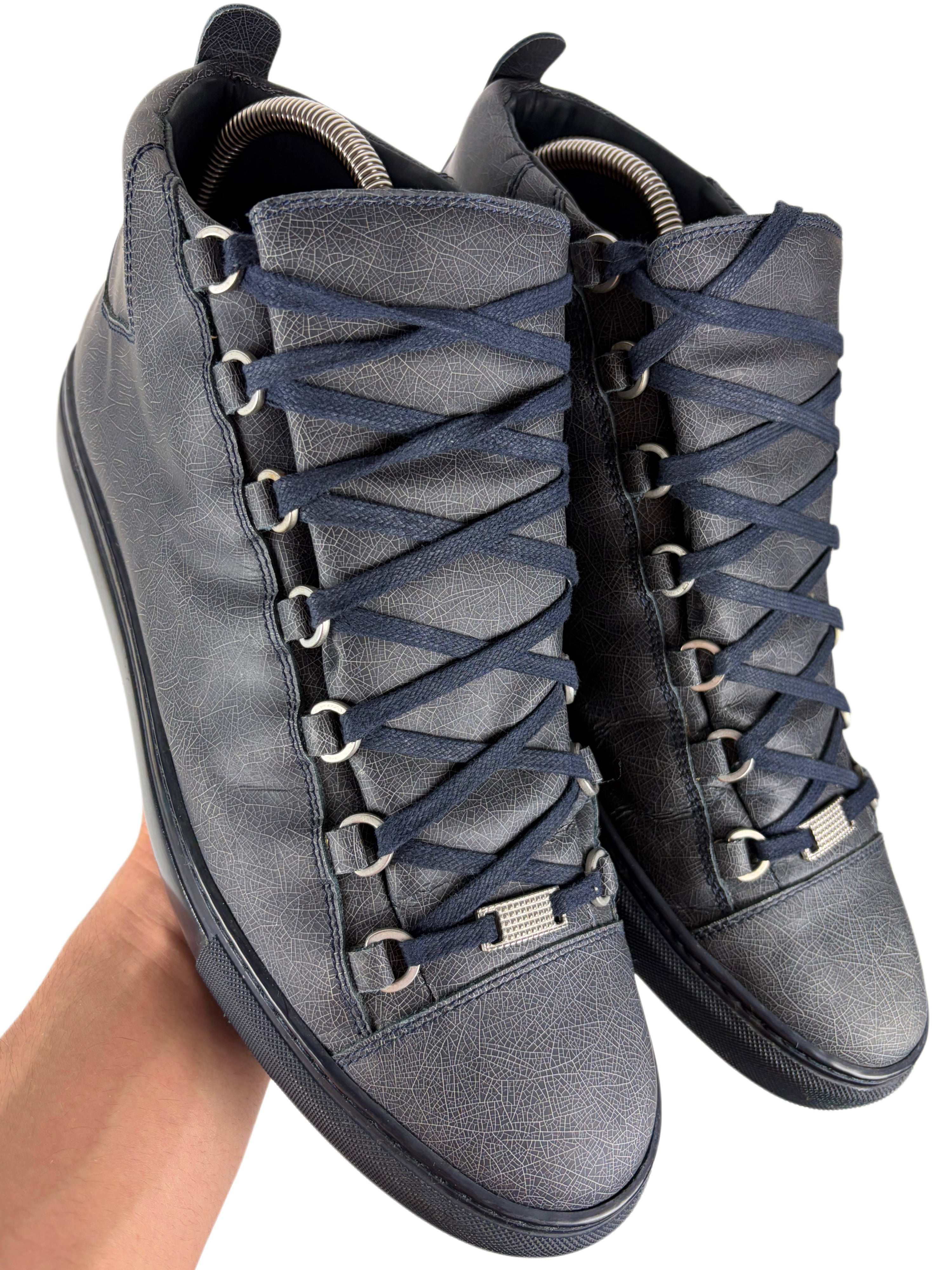 Balenciaga arena high tops - eu 45 - dark navy