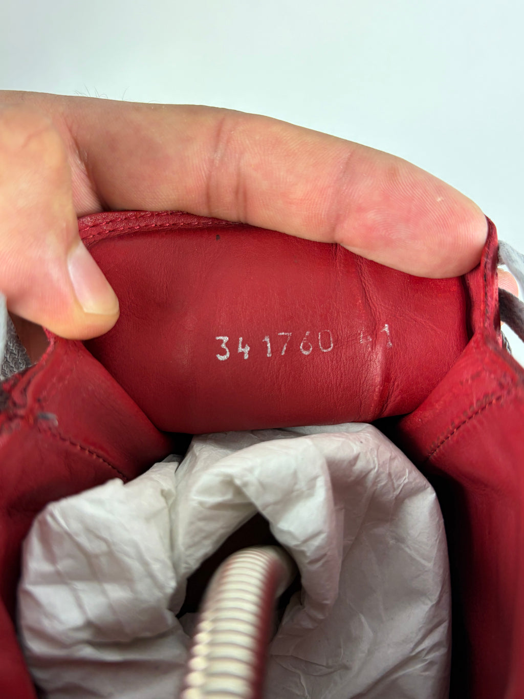 Balenciaga arena high tops - eu 41 / us 8 - red
