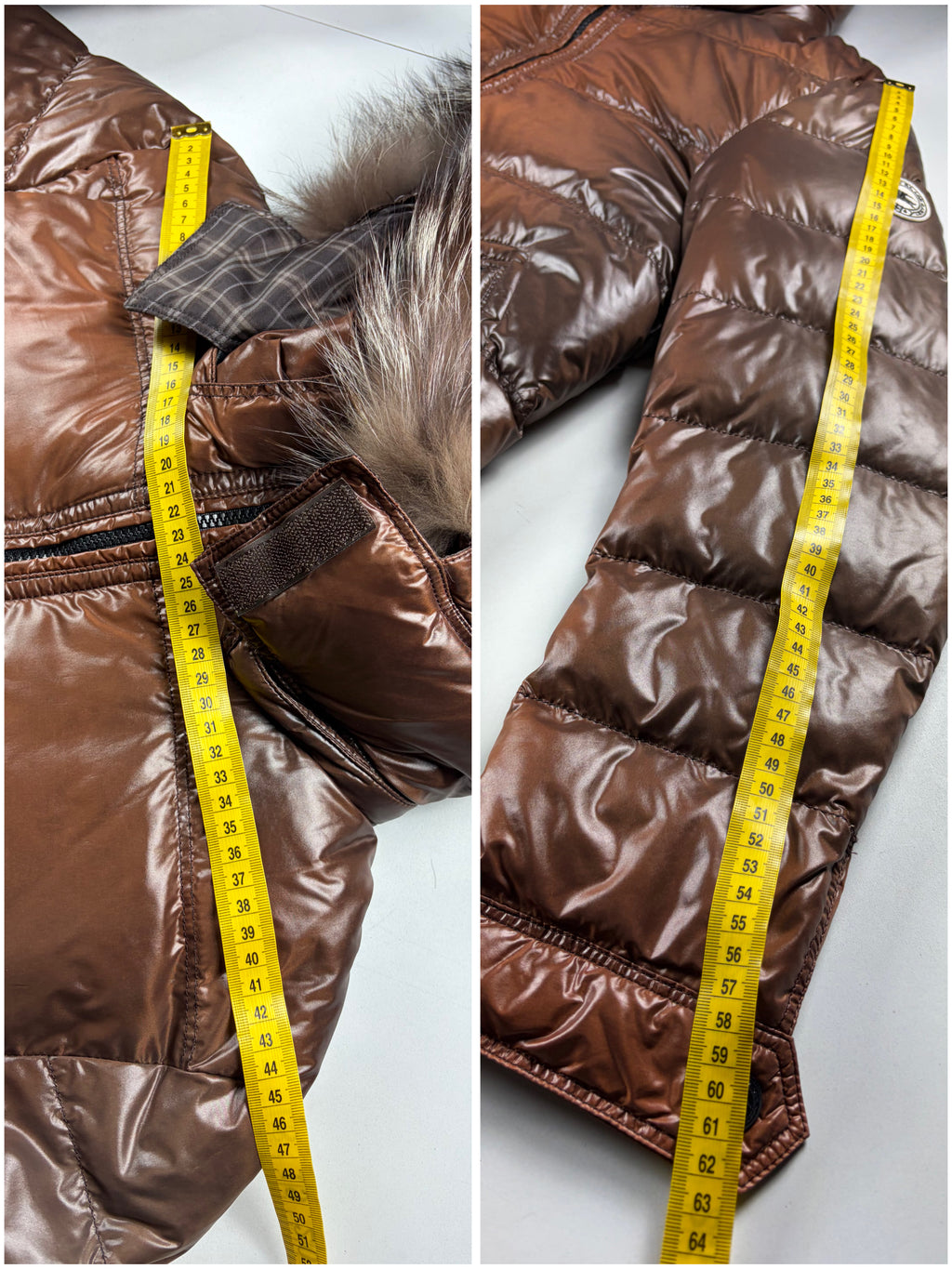 00’s BURBERRY Black Label 2 in 1 real fur down jacket (M/L) - brown