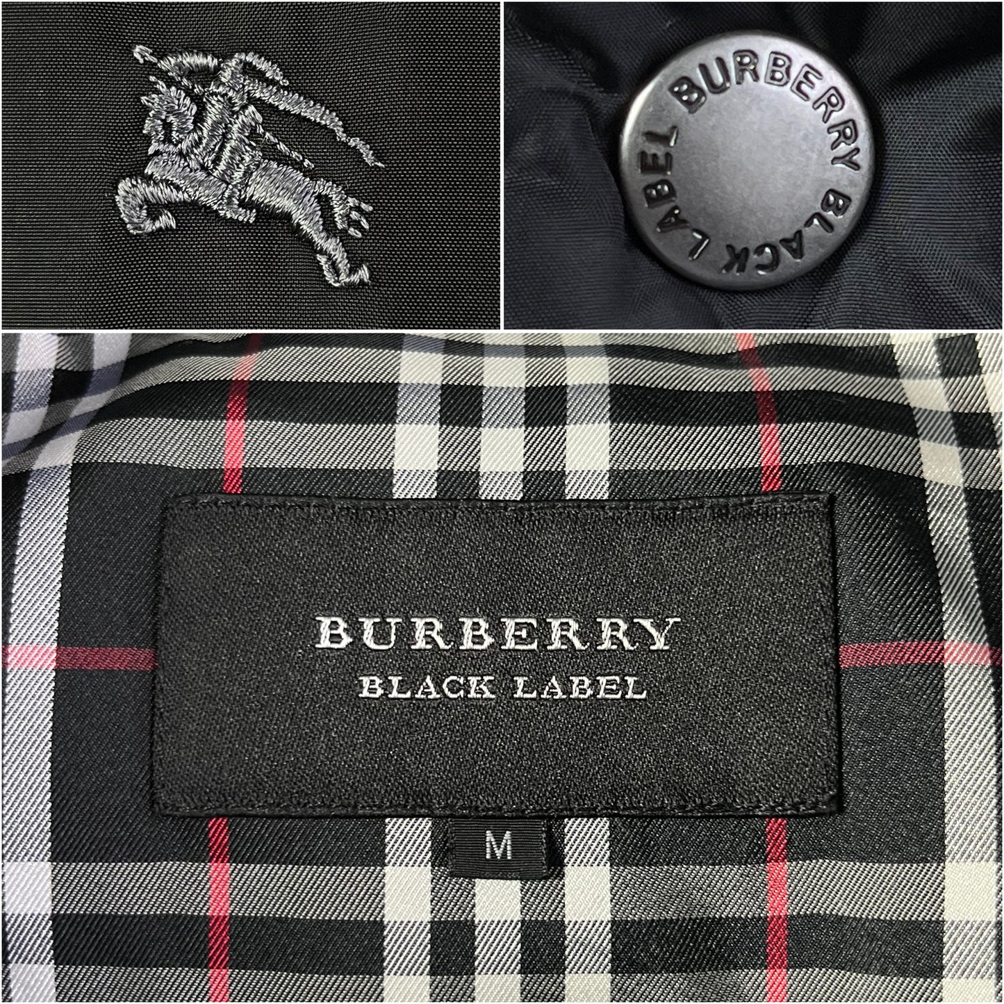 00’s BURBERRY made in Japan real fur down jacket (S/M) - black