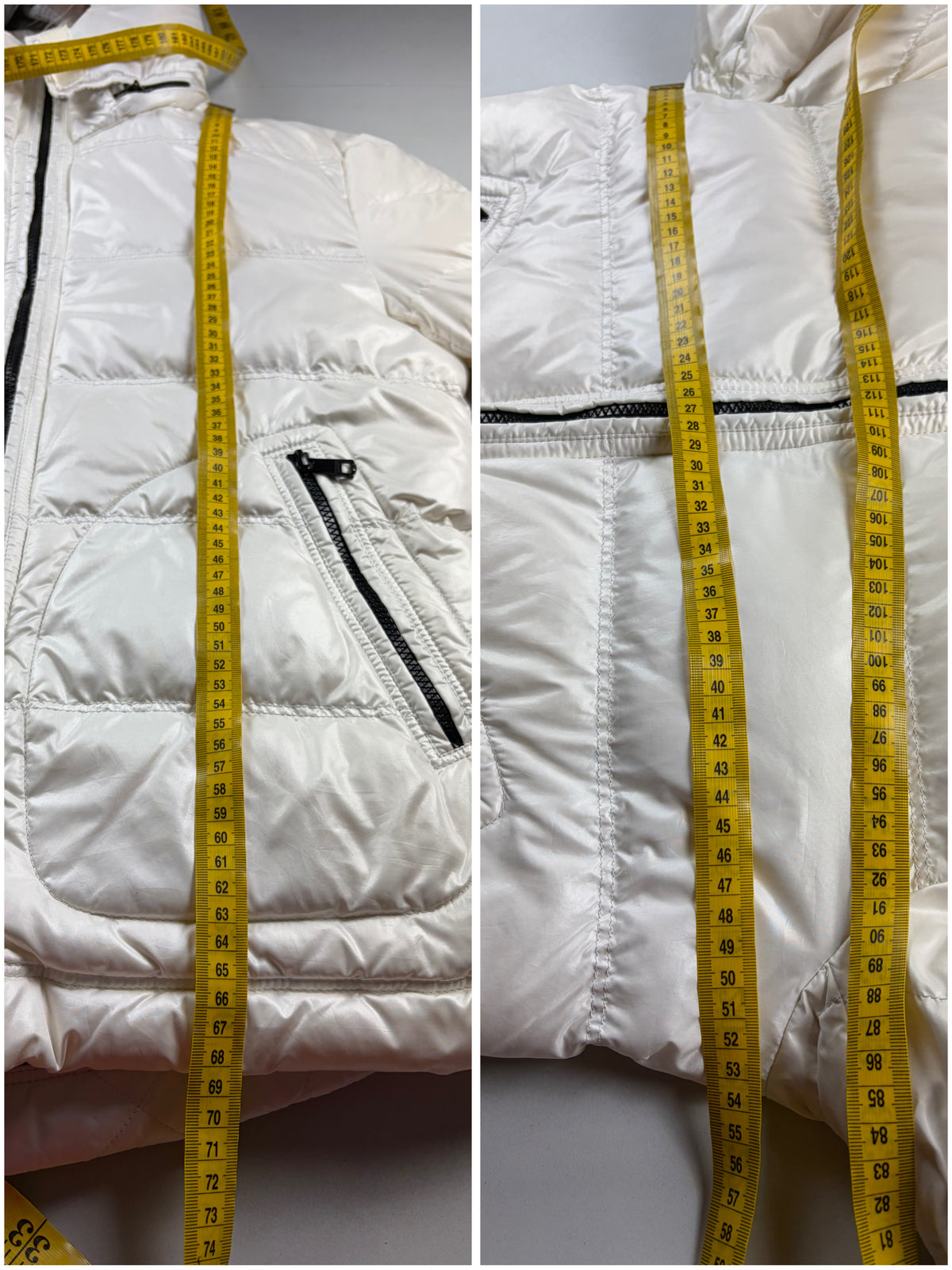 00’s BURBERRY Black Label 2 in 1 real fur down jacket (M/L) - white