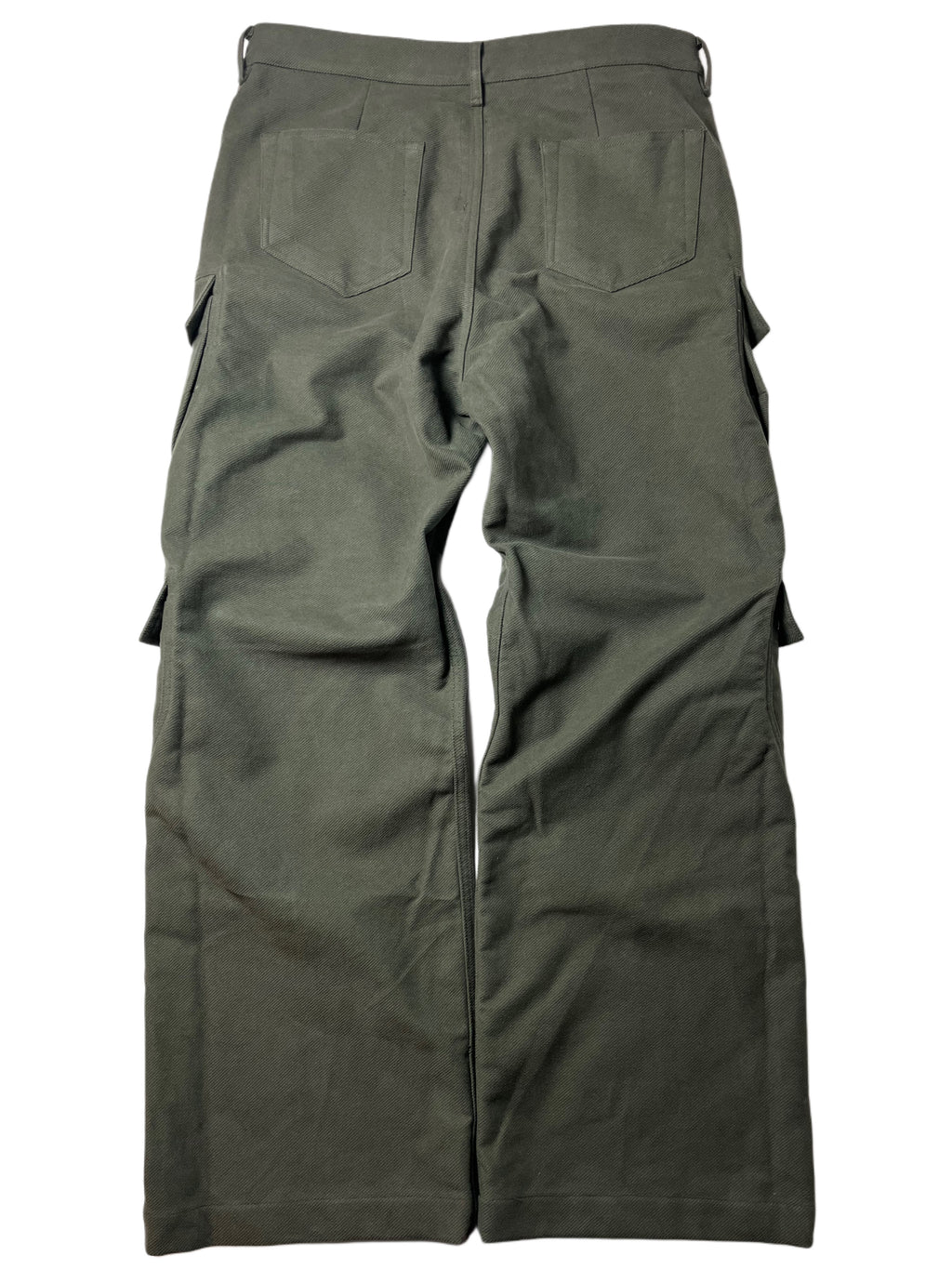 RICK OWENS CONCORDIANS DOUBLE CARGO JEANS -  W33 - military green