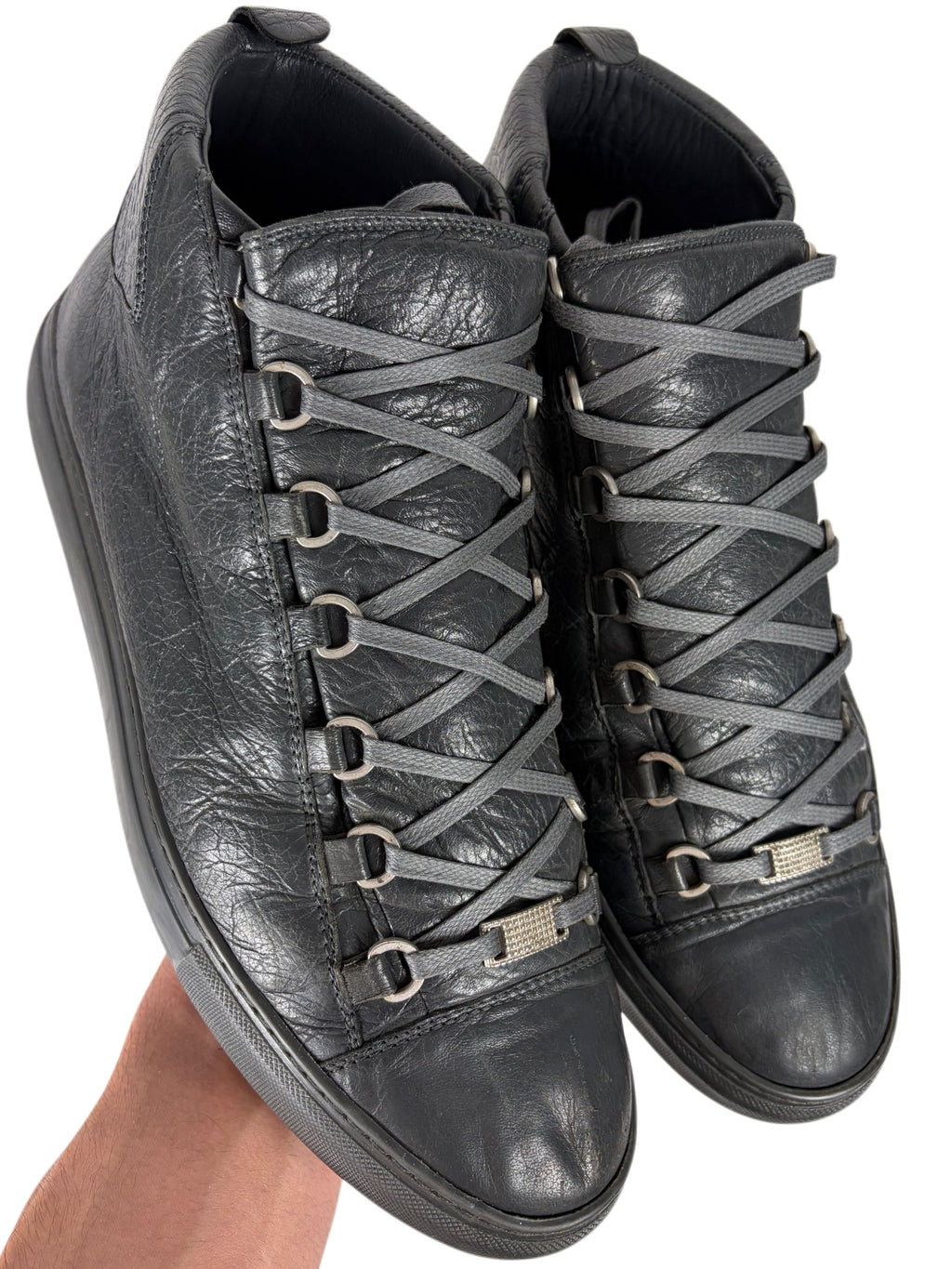 Balenciaga arena high tops - eu 44 - dark grey