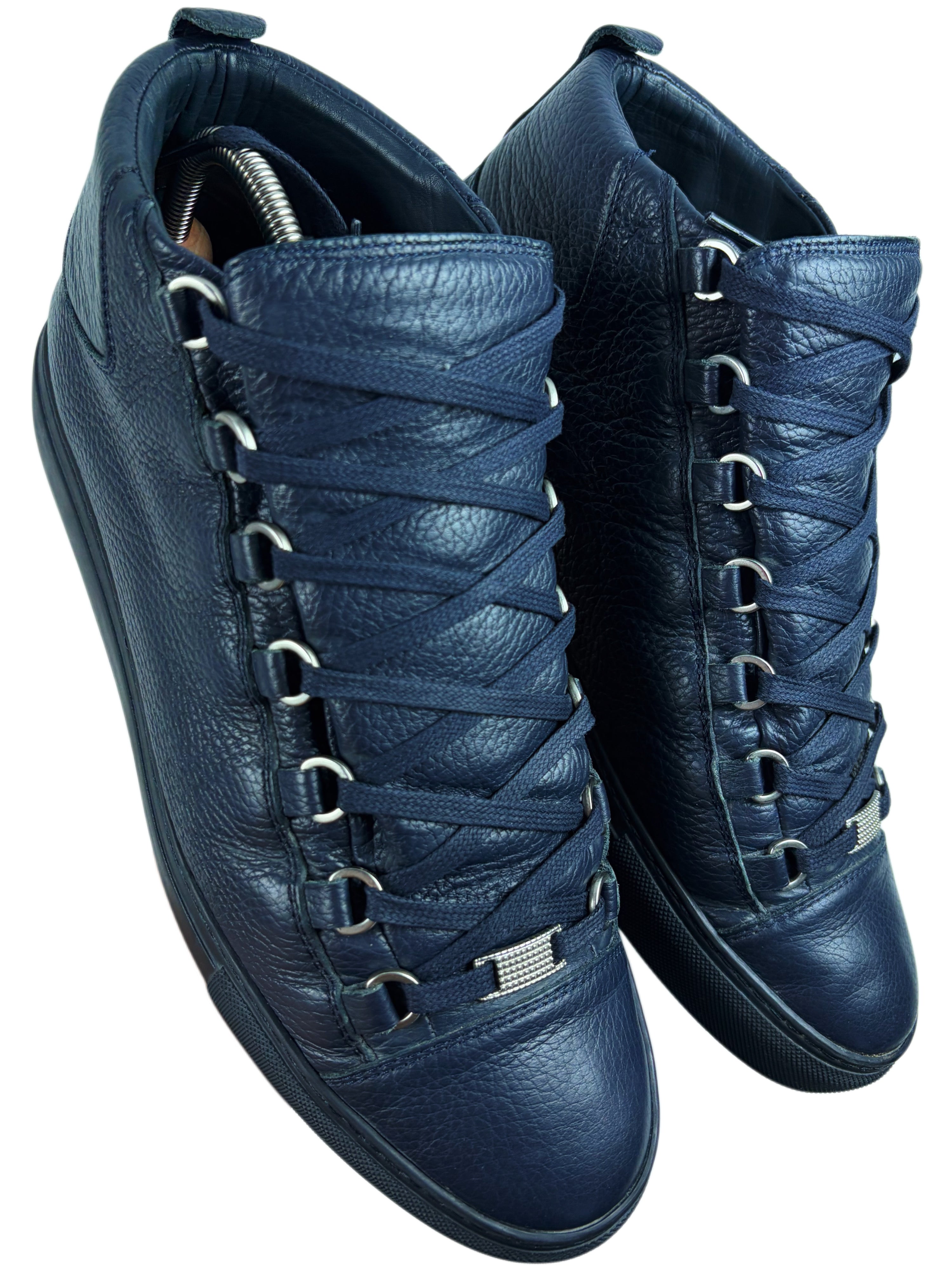 Balenciaga arena high tops - eu 43 / us 10 - navy blue