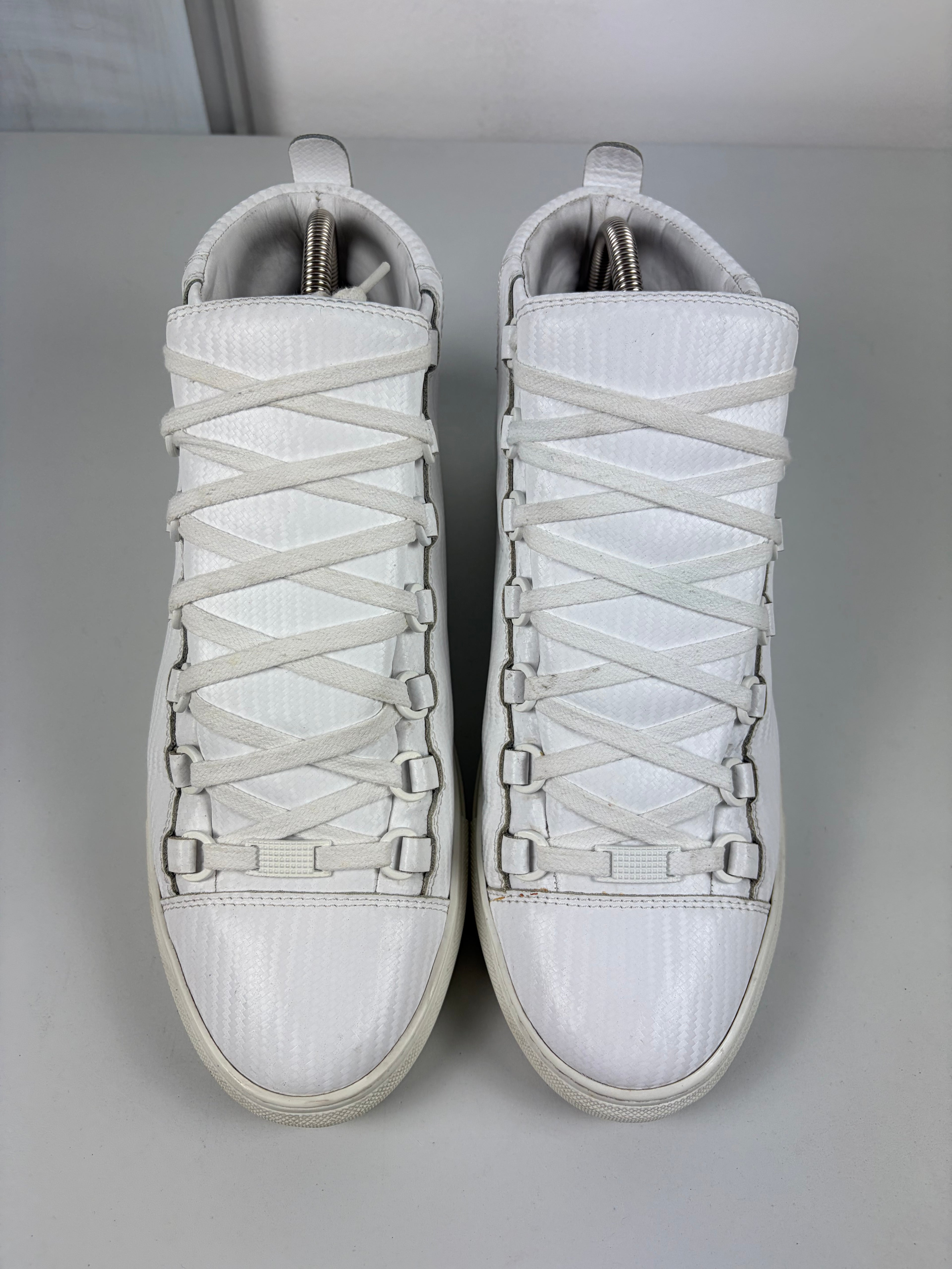 Balenciaga arena Fibre print high tops - eu 41 / us 8 - white