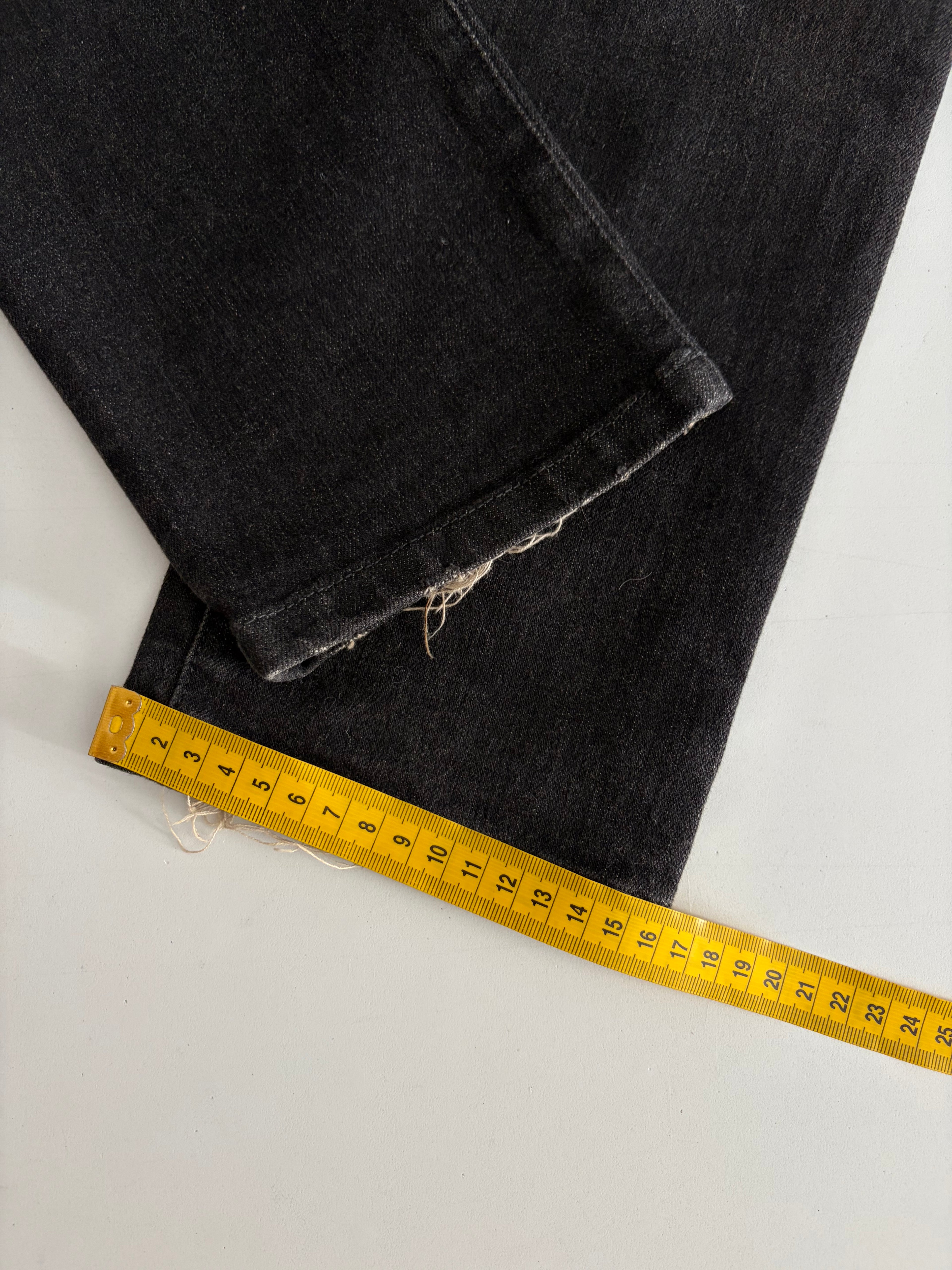BALMAIN distressed ribbed biker denim - 30