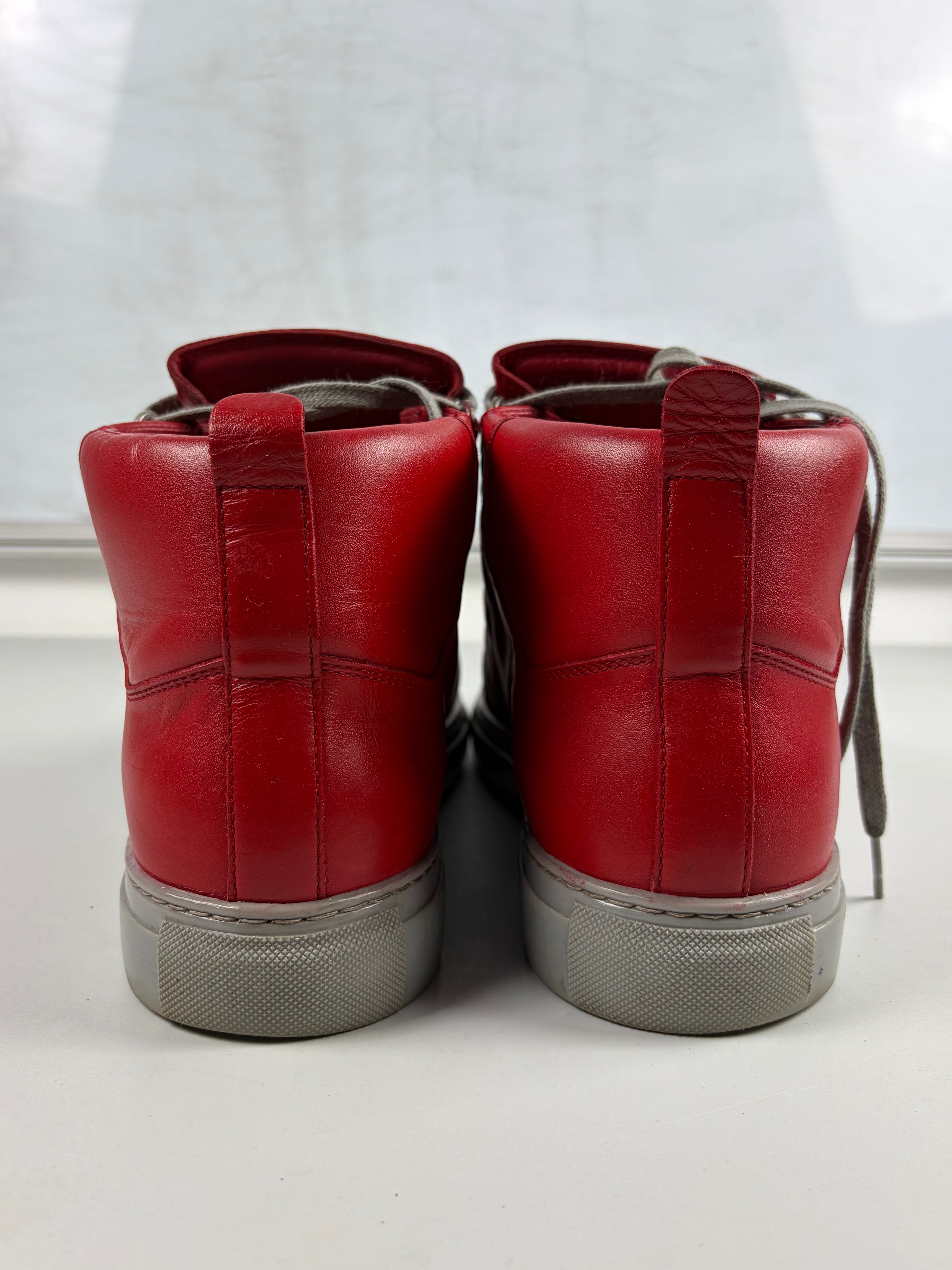 Balenciaga arena high tops - eu 44 / us 11 - red