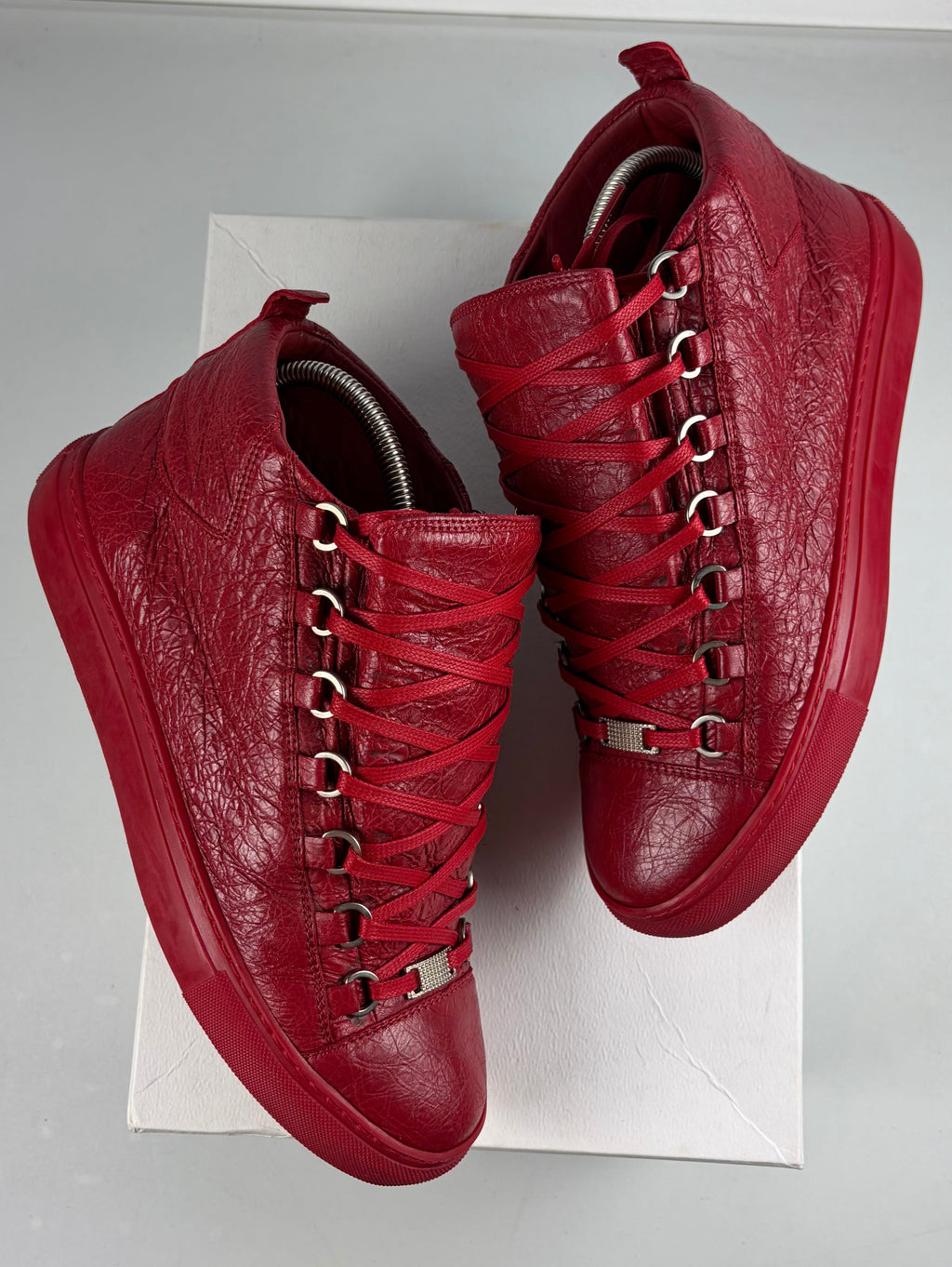 Balenciaga arena high tops - eu 40 / us 7 - red