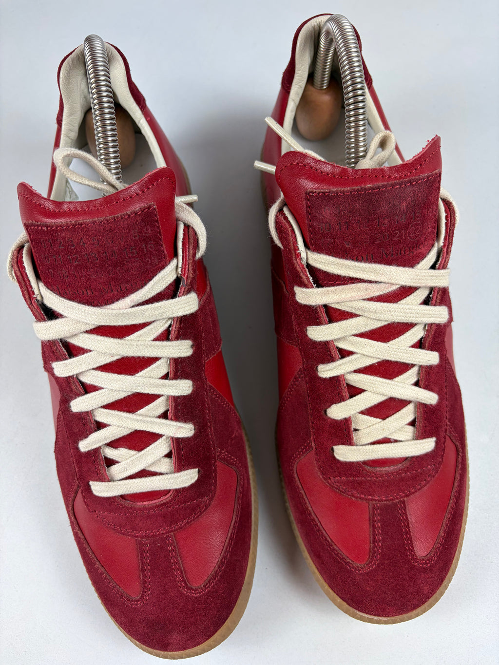 Maison Margiela Replica Red low gats - eu 42 / us 9 / uk 8 - red