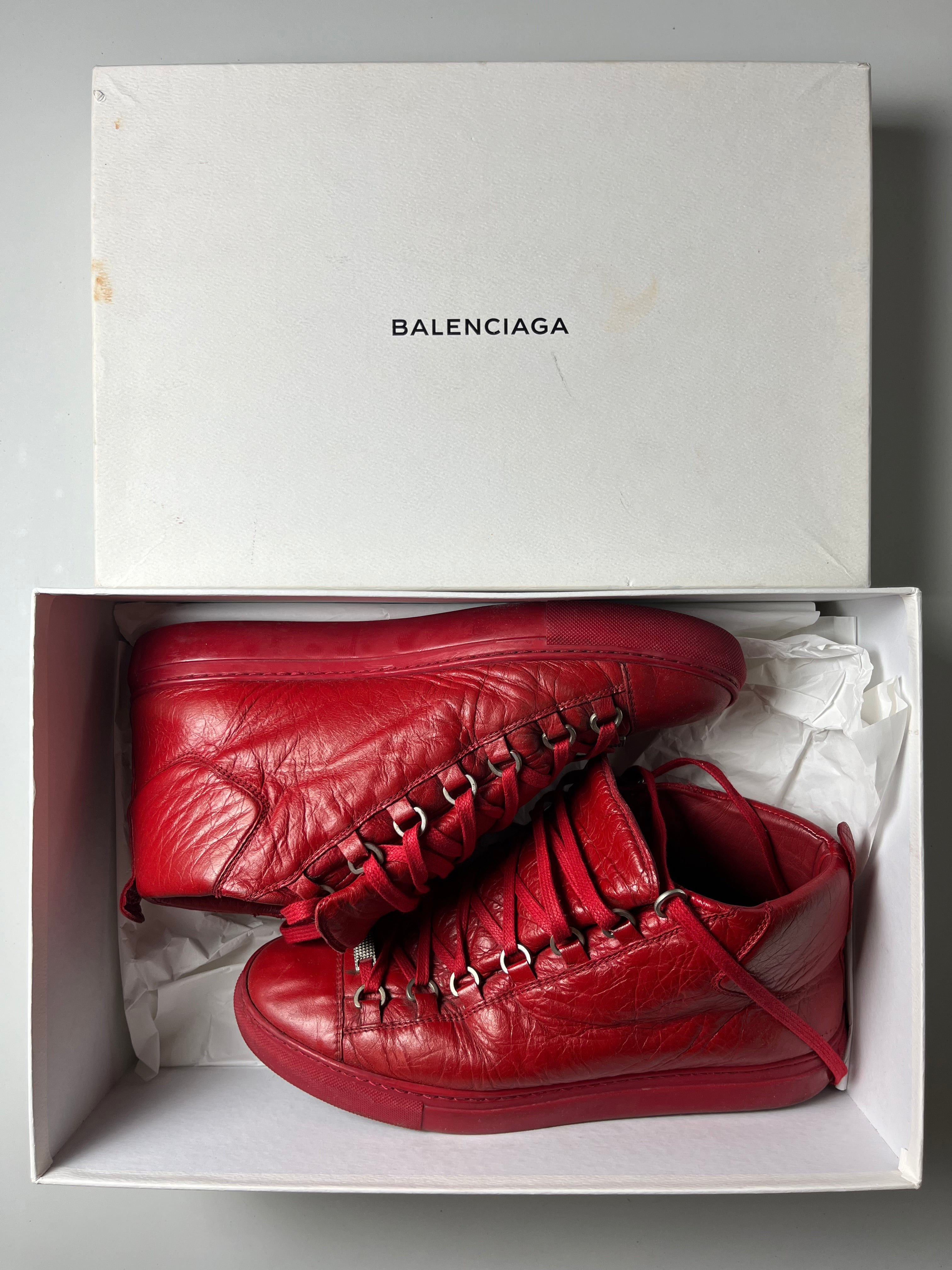 Balenciaga arena high top - Eu 41 - red