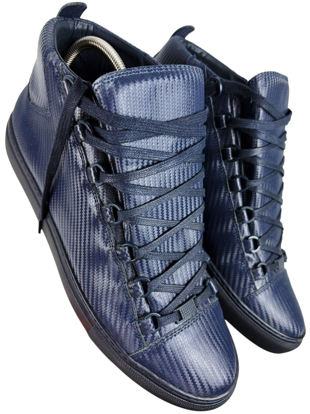 Balenciaga arena ‘Carbon’ high tops - eu 43 / us 10 - navy blue
