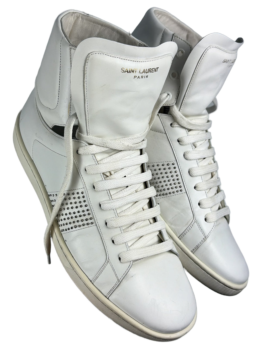 Saint Laurent SL/01H Studded High-Top Sneakers - eu 44 / us 11 / uk 10