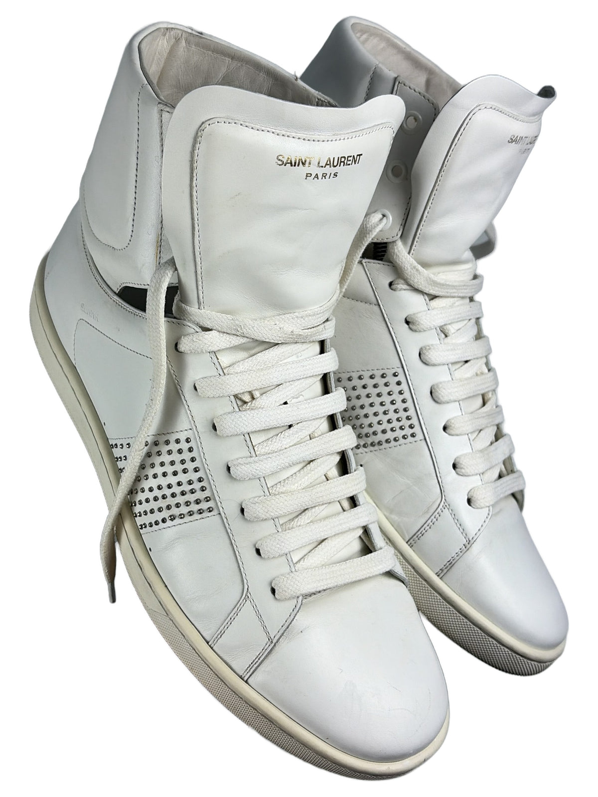 Saint Laurent SL/01H Studded High-Top Sneakers - eu 44 / us 11 / uk 10