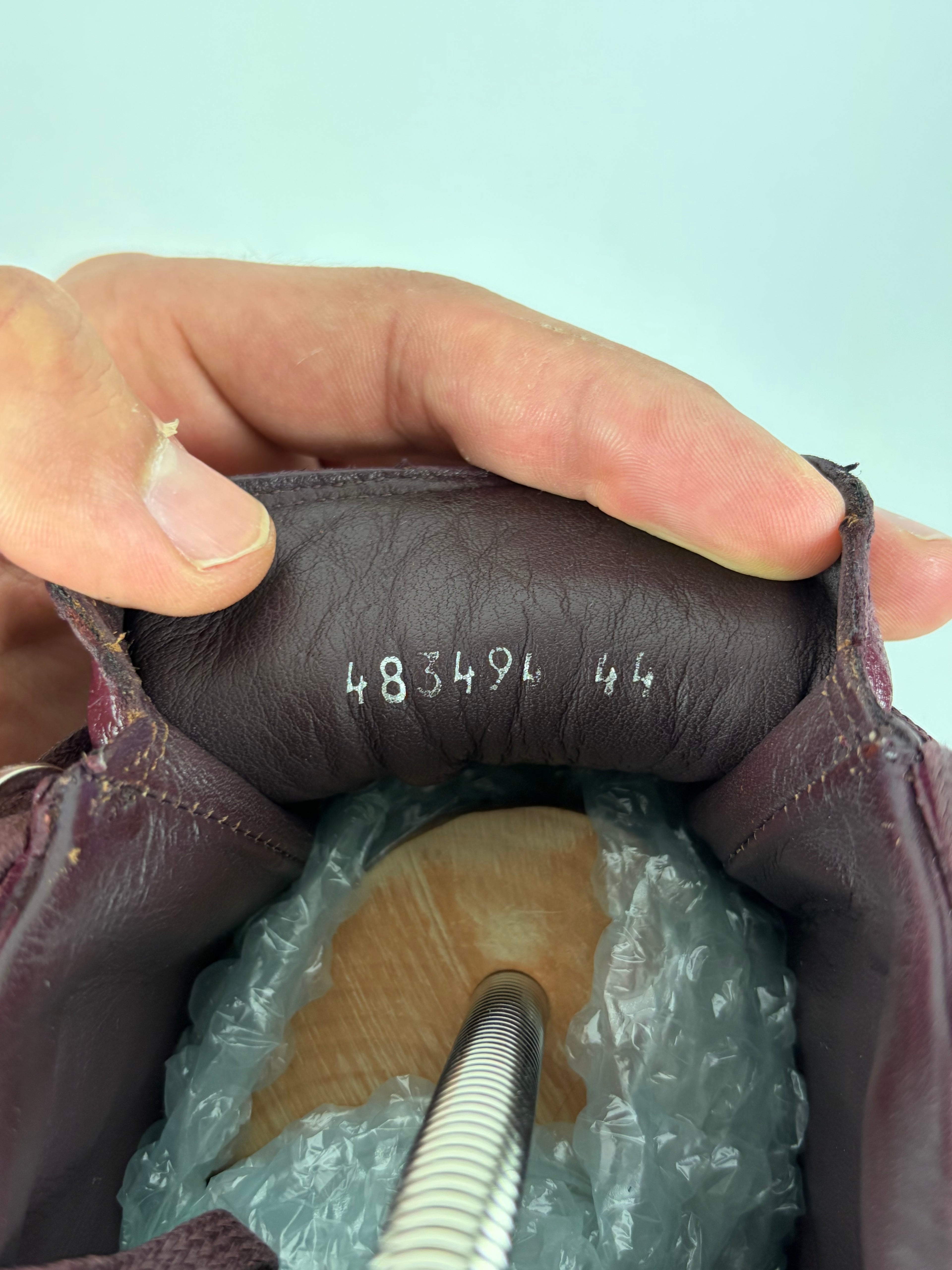 Balenciaga arena low - eu44/us11 - burgundy