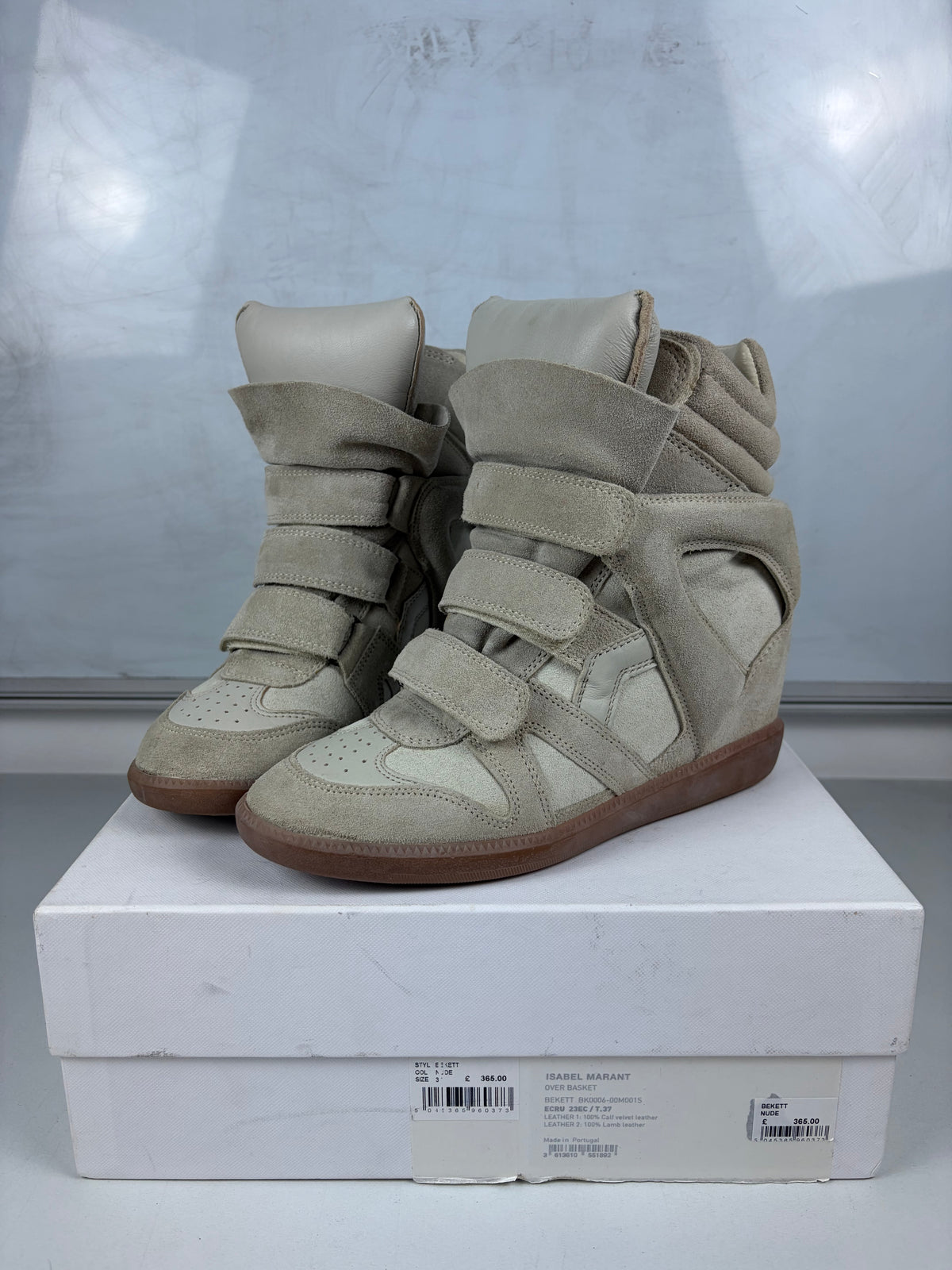 Isabel Marant Bekett wedge sneakers -  size - eu 37 / us 7 / uk 4