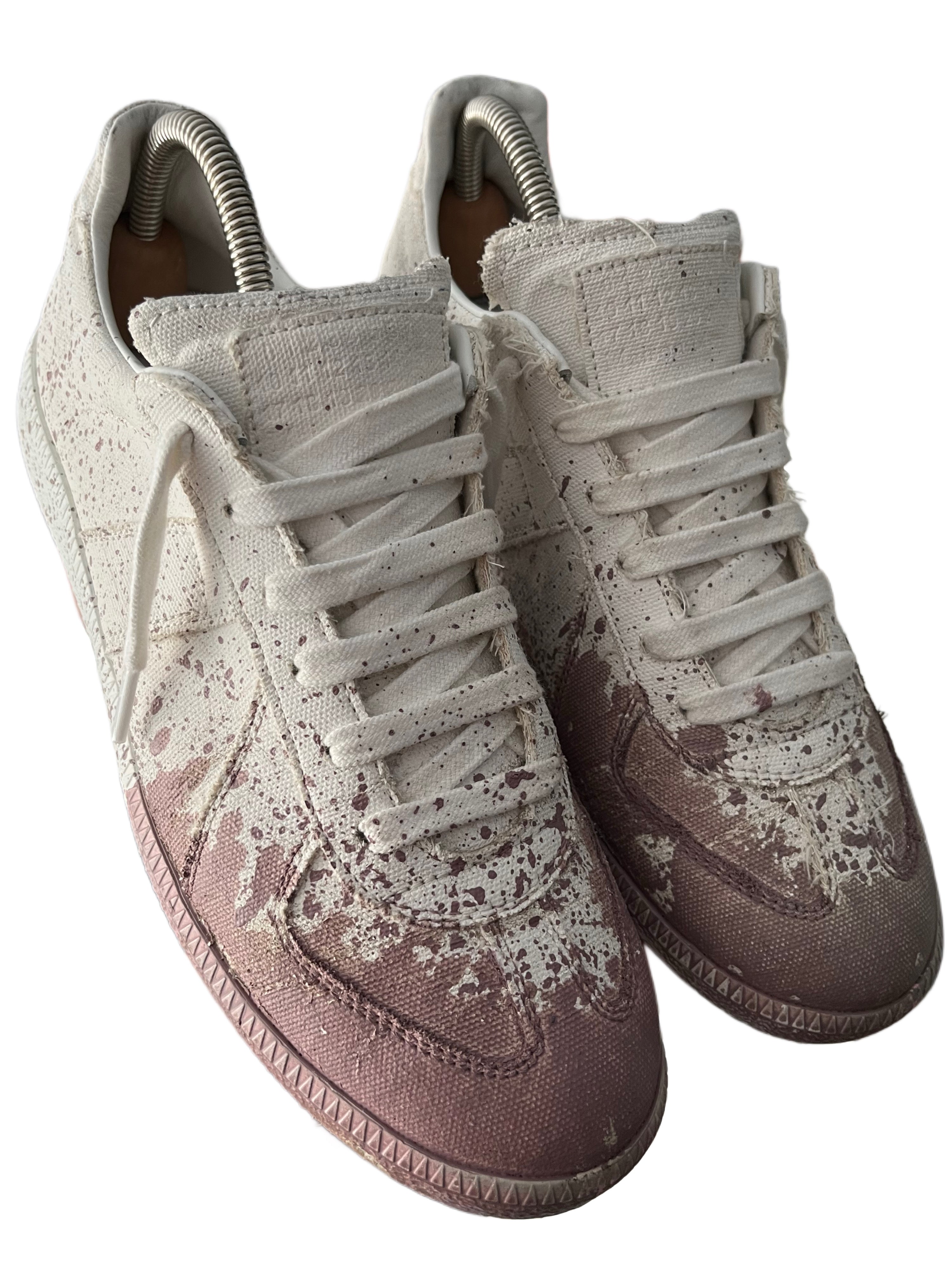 Maison Margiela pink paint splatter - Eu 41 - white & pink