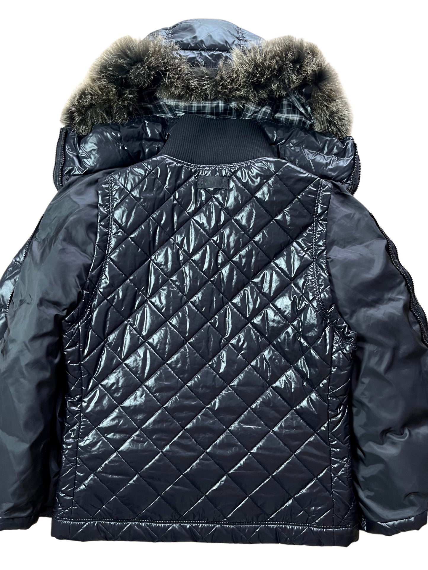 00’s BURBERRY made in Japan 2 in 1 down jacket (L/LL) - black