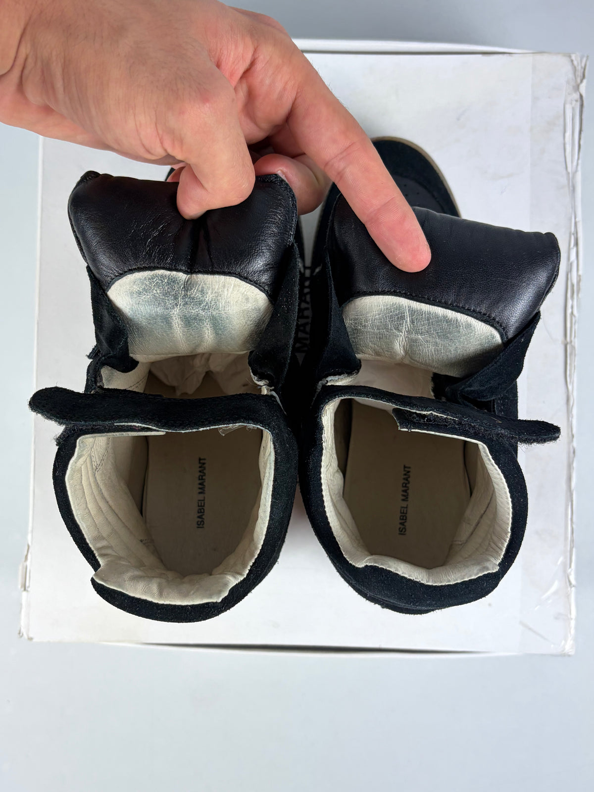 Isabel Marant Bekett ‘Zebra’ wedge sneakers - size - eu 37 / us 7 / uk 4