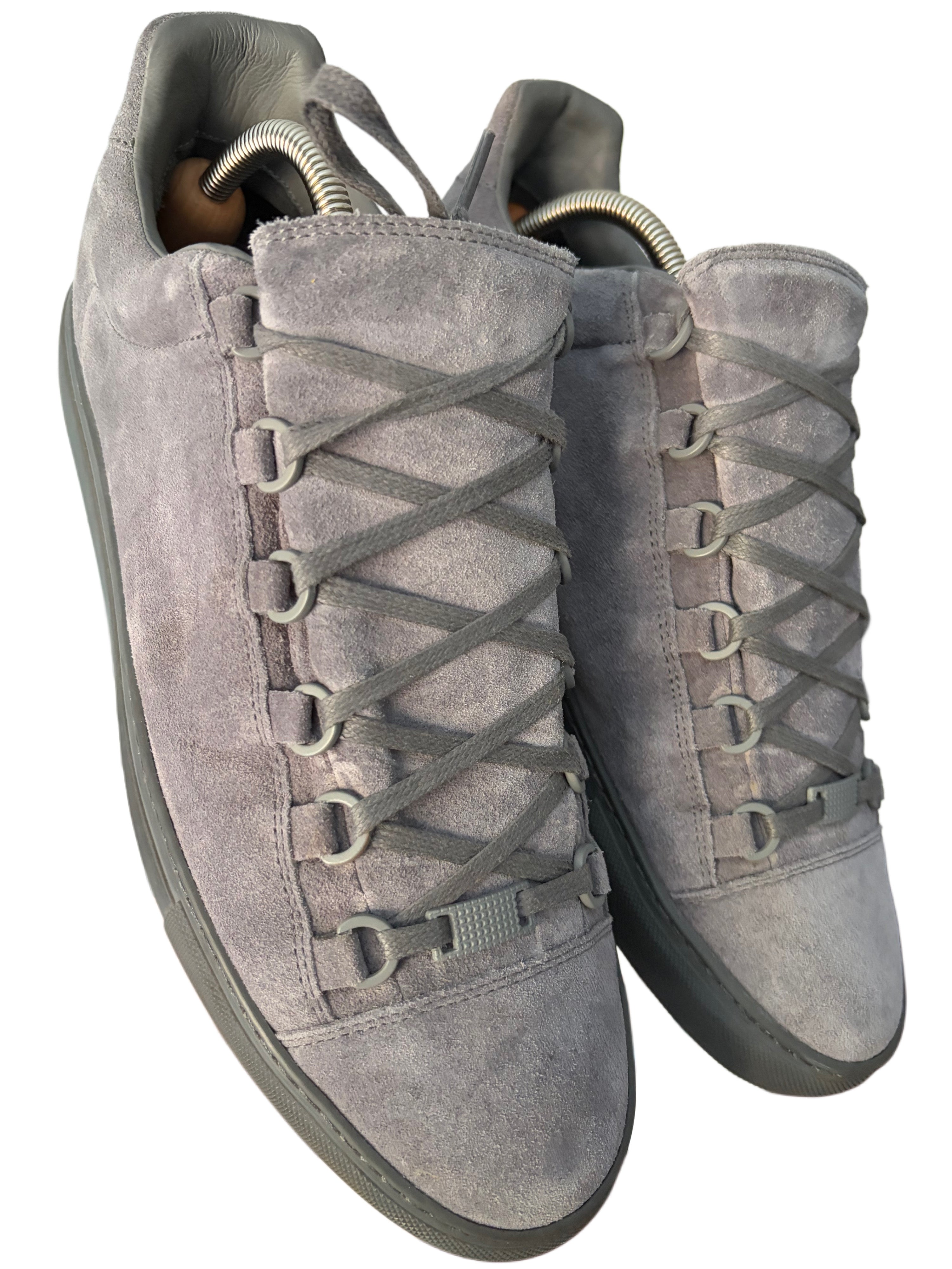 Balenciaga arena suede low tops - eu 42 - grey