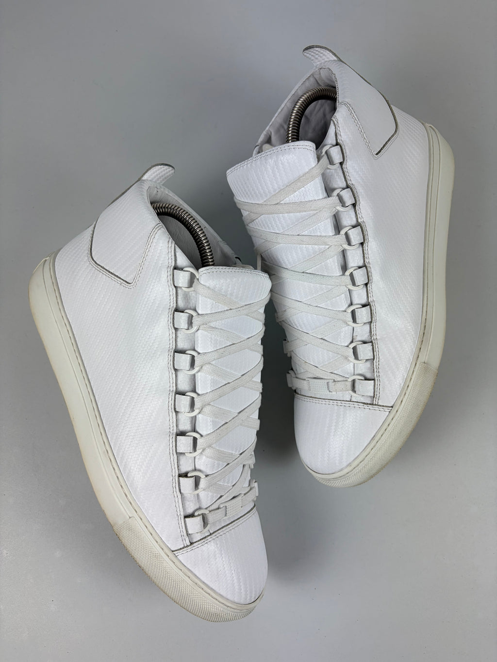 Balenciaga arena Fibre print high tops - eu 41 / us 8 - white