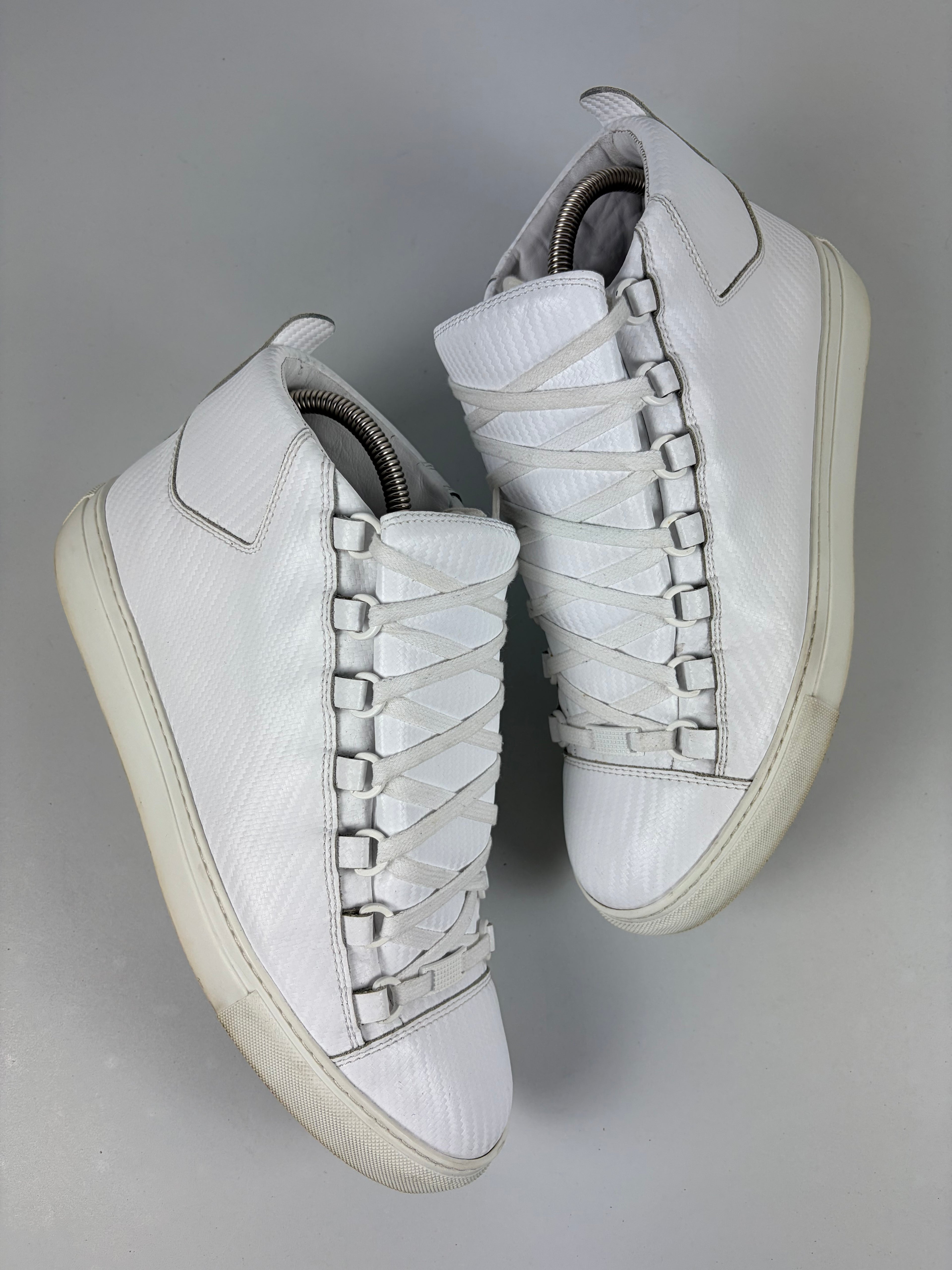Balenciaga arena Fibre print high tops - eu 41 / us 8 - white